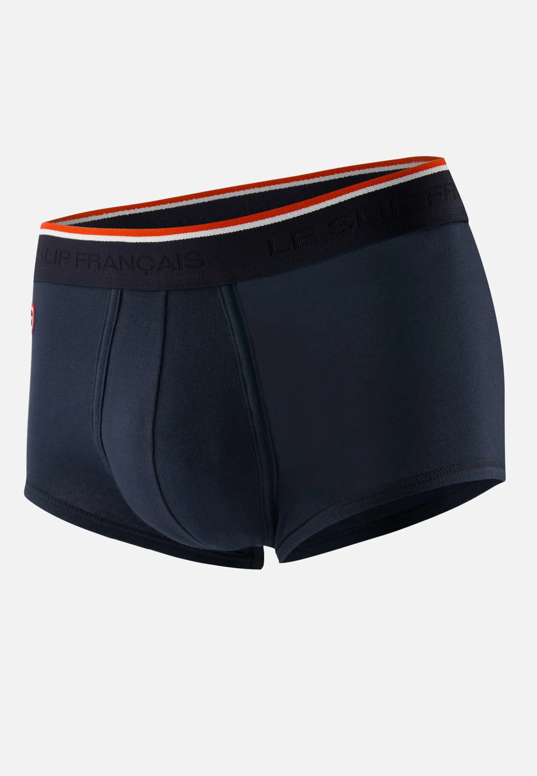 Le slip français Boxer échancré en coton-Pedro Bleu Marine<Homme Broderie 🪡 | Boxers