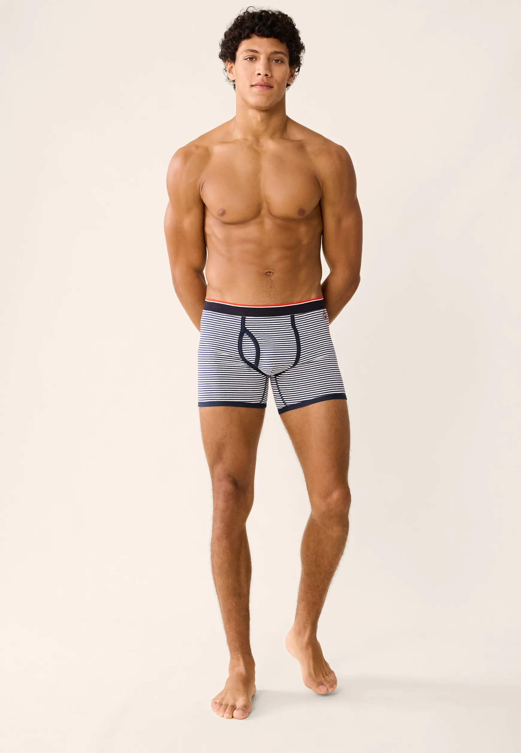 Le slip français Boxer en coton LSF x Armor Lux-Le Petit Minou Raye<Homme Collaboration Armor Lux ⚓ | Boxers