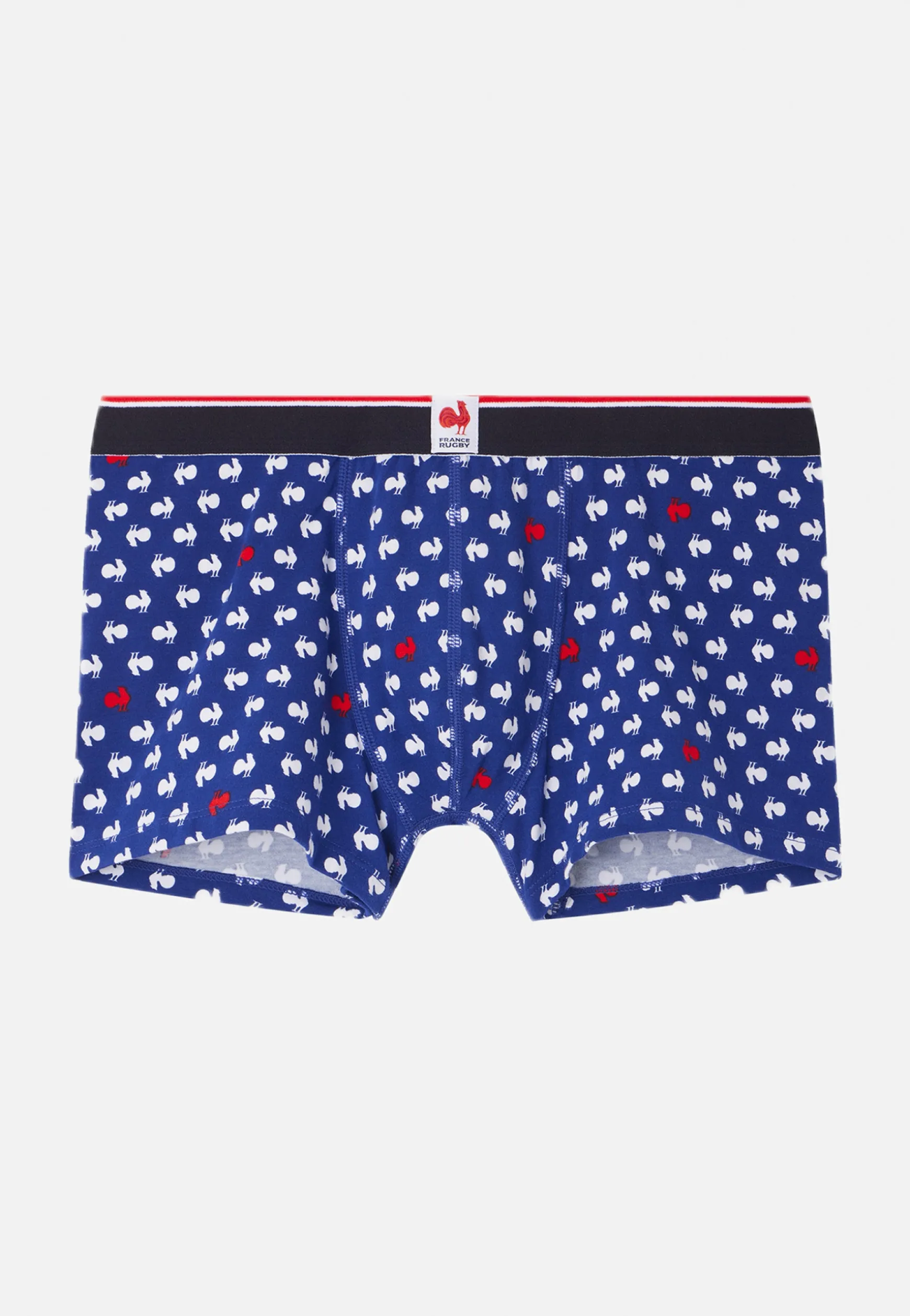 Le slip français Boxer en coton-Marius Coq Blanc Rouge XV de France<Homme Sous-Vêtements De Sports | Boxers