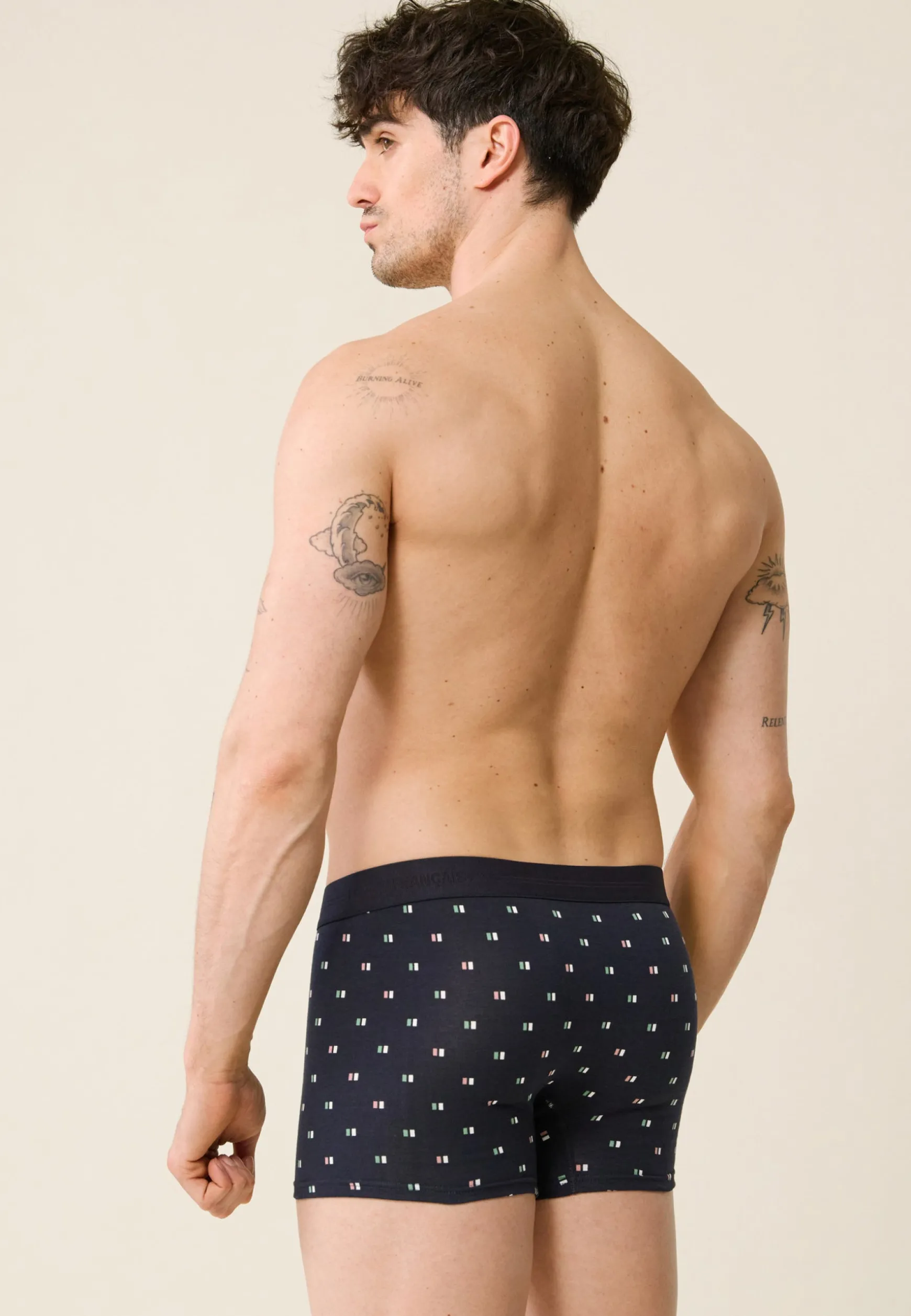 Le slip français Boxer en coton-Marius Exact Schiste/Cendre<Homme Boxers | Boxers