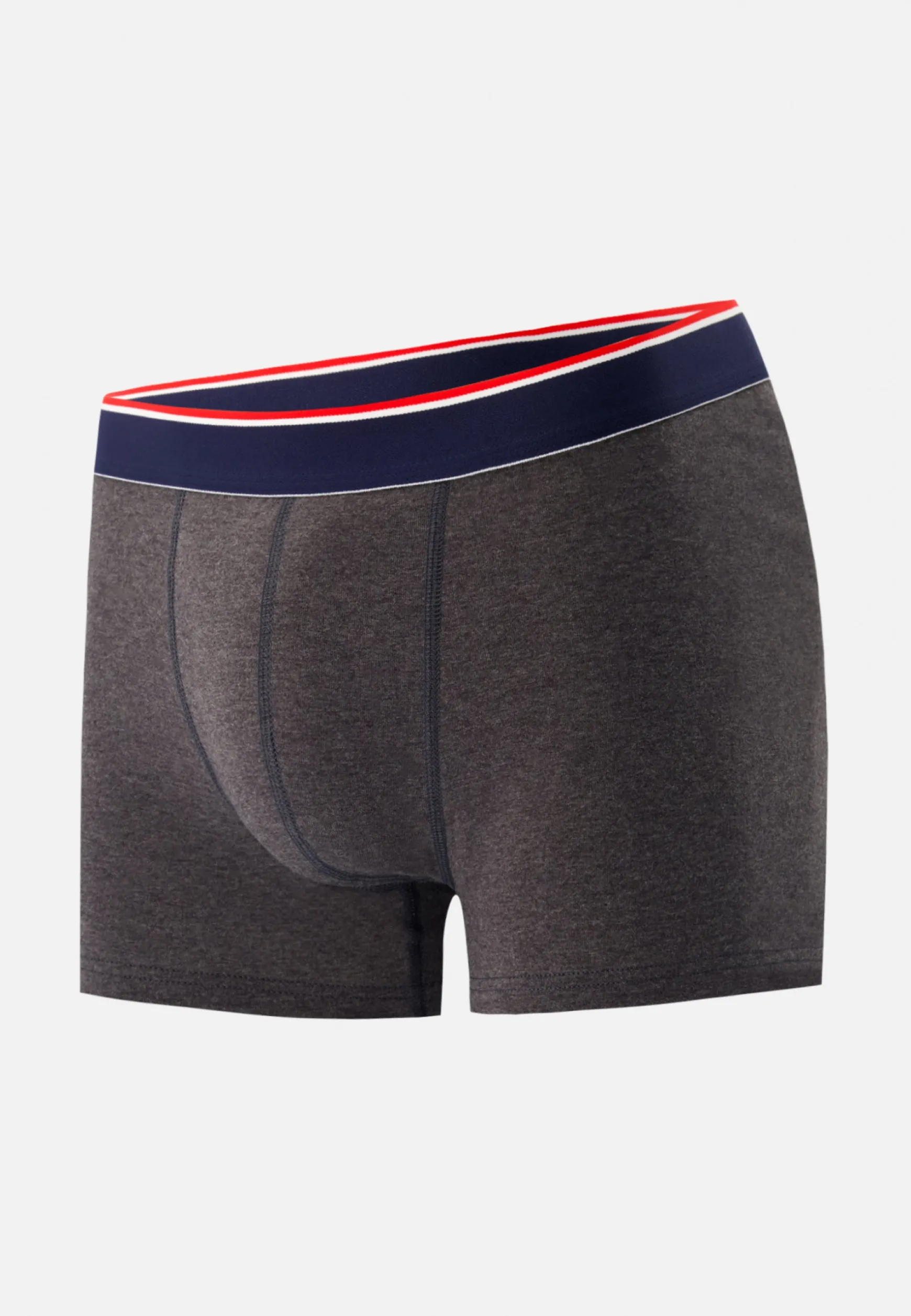 Le slip français Boxer en coton-Marius Anthracite<Homme Broderie 🪡 | Boxers