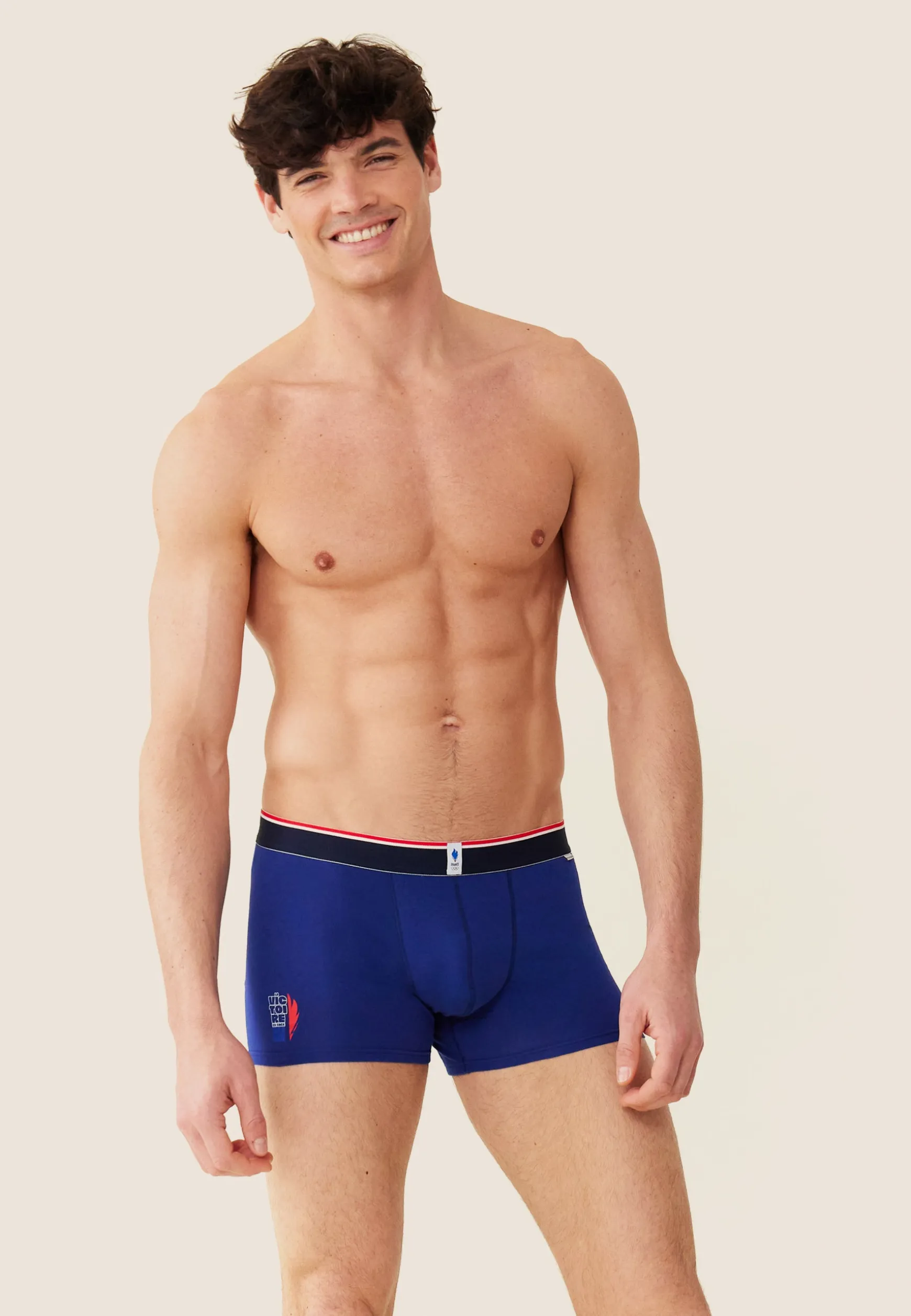 Le slip français Boxer en coton-Marius Indigo Victoire<Homme Sous-Vêtements De Sports | Boxers