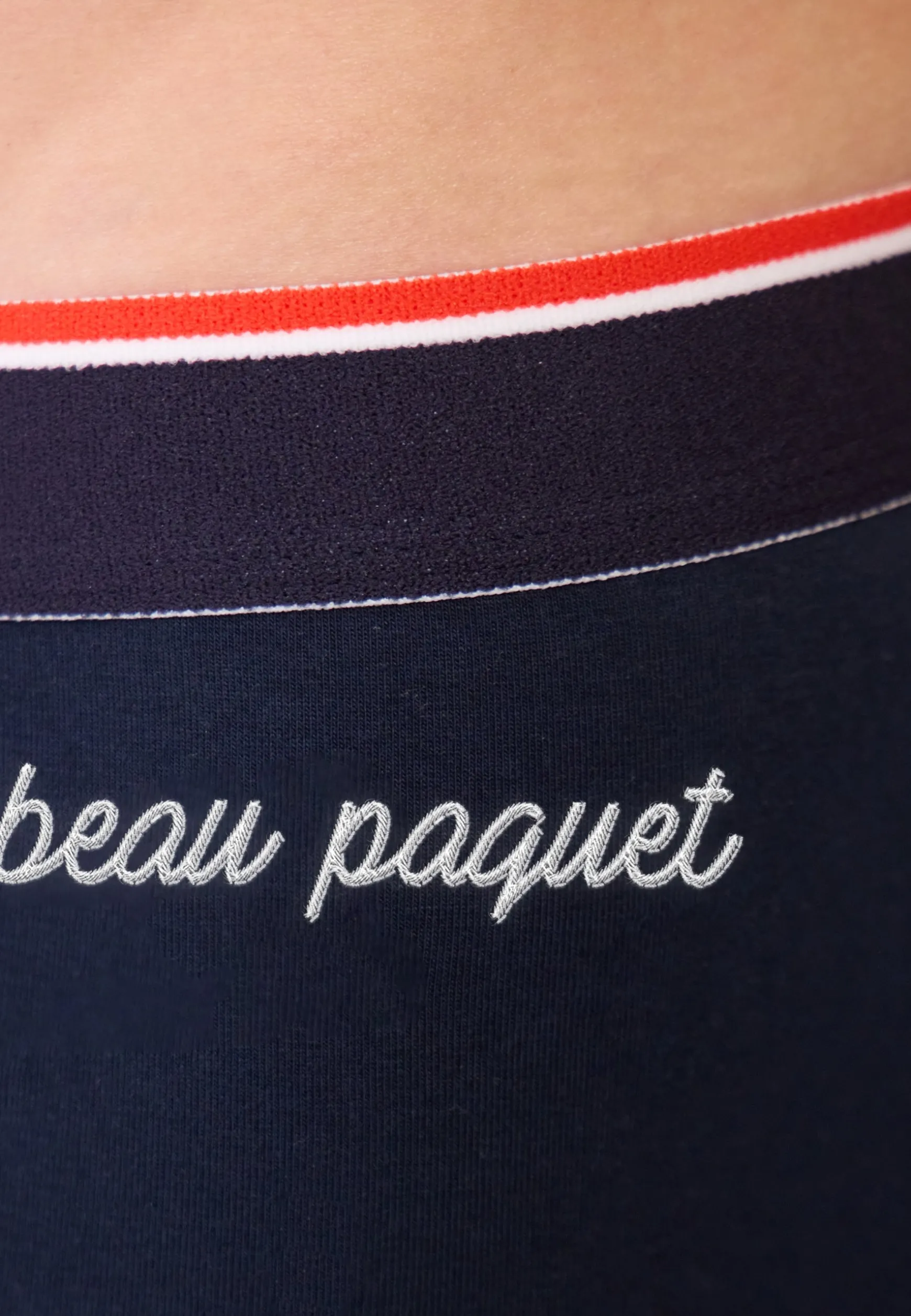 Le slip français Boxer en coton-Marius Marine brodé Beau Paquet<Homme Boxers | Boxers