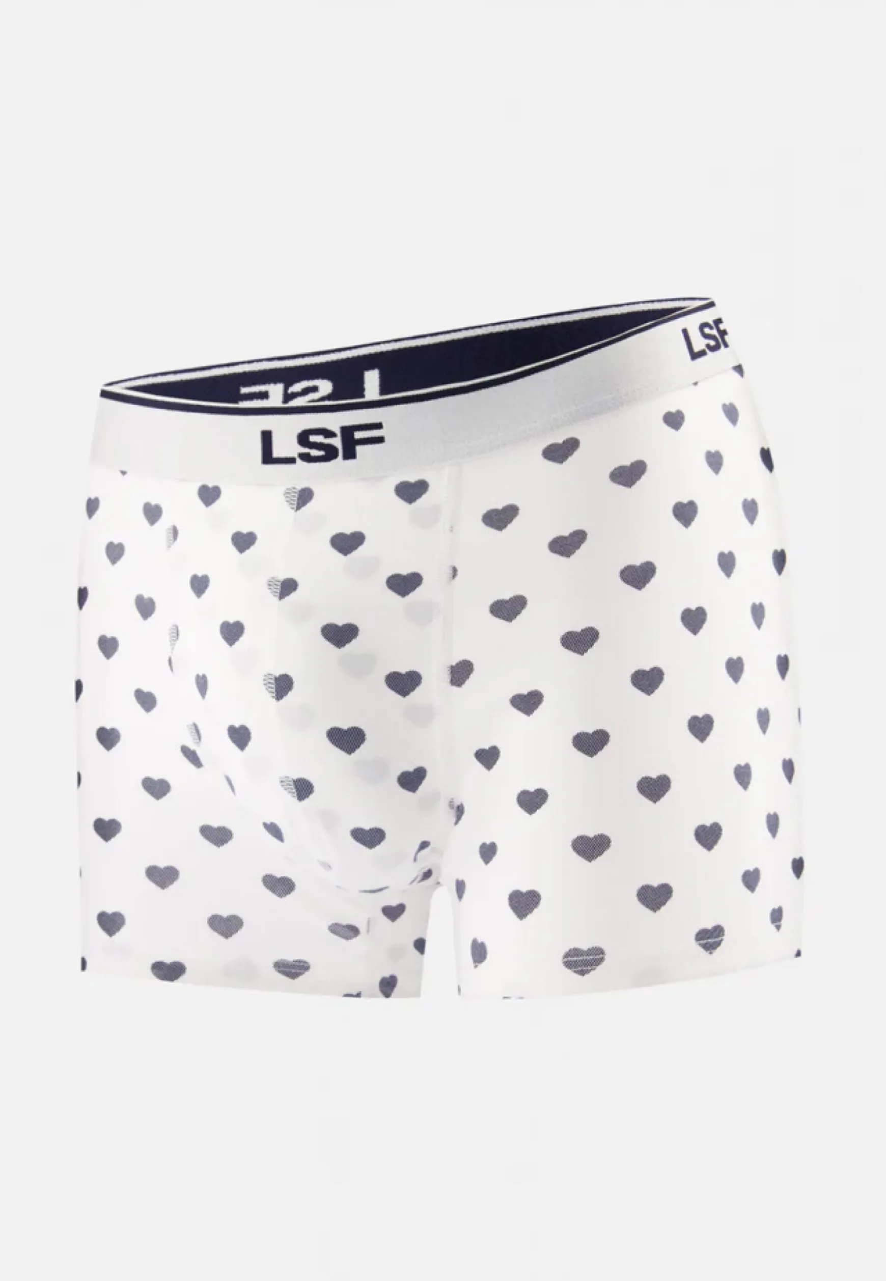 Le slip français Boxer en coton-Marius Petit Coeur Marine<Homme Boxers | Boxers