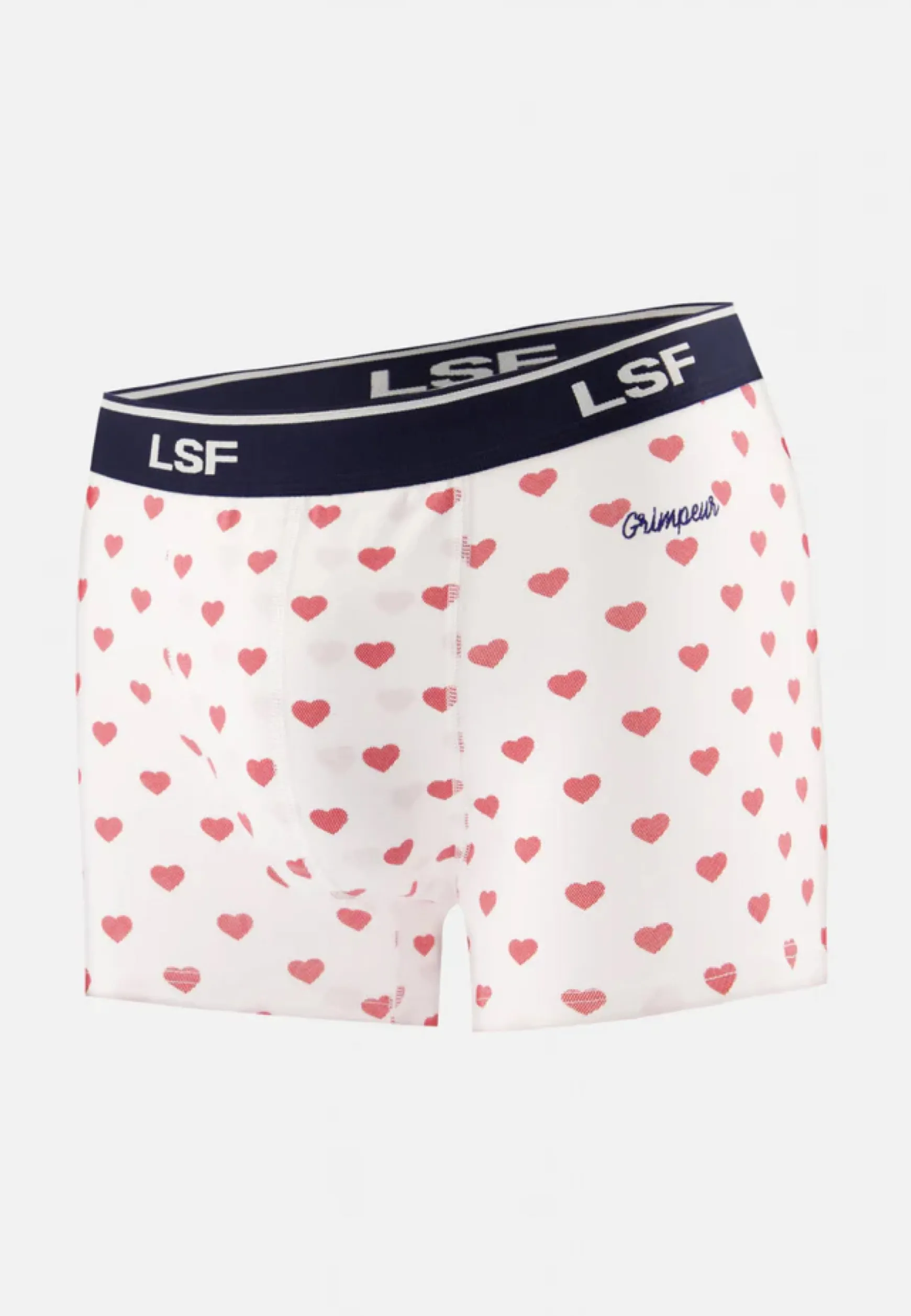 Le slip français Boxer en coton-Marius Petit Cœur Rouge Brodé Grimpeur<Homme Boxers | Boxers