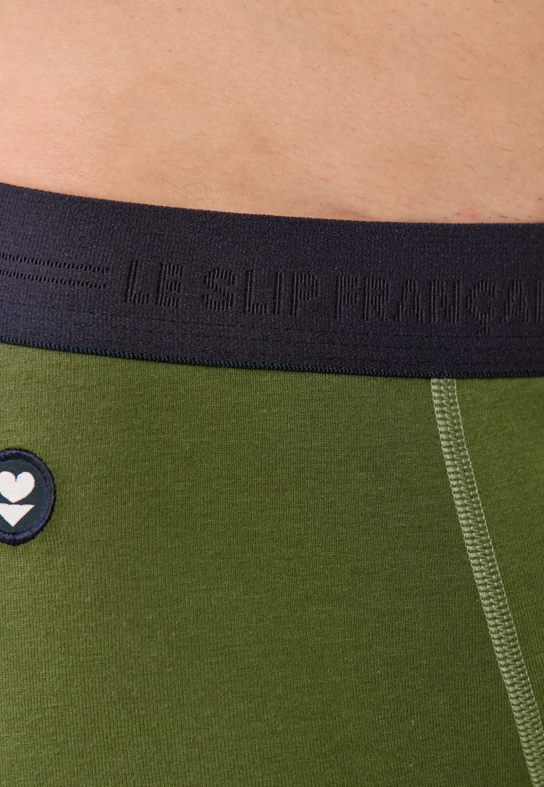 Le slip français Boxer en coton-Marius olivine<Homme Boxers | Boxers