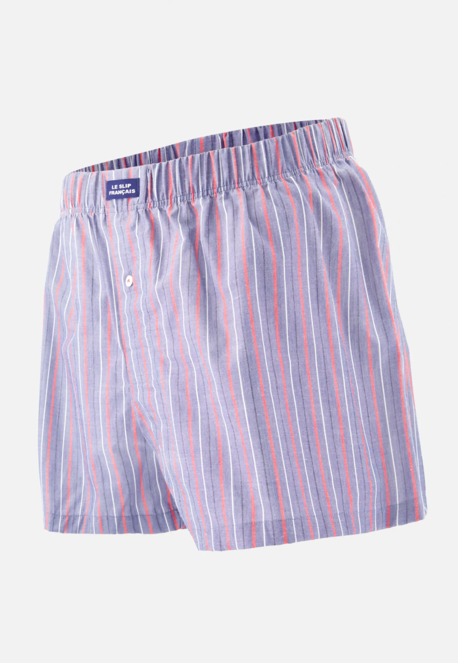 Le slip français Caleçon en coton-Jacques Rayures Tricolores<Homme Caleçons | Caleçons