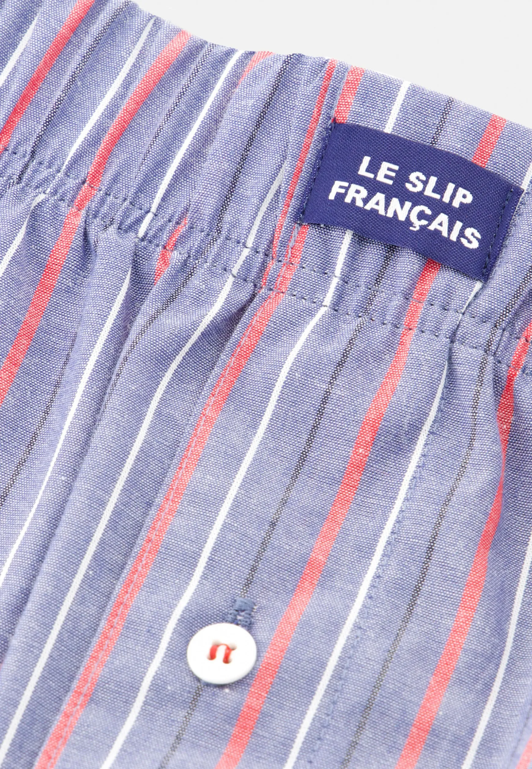 Le slip français Caleçon en coton-Jacques Rayures Tricolores<Homme Caleçons | Caleçons