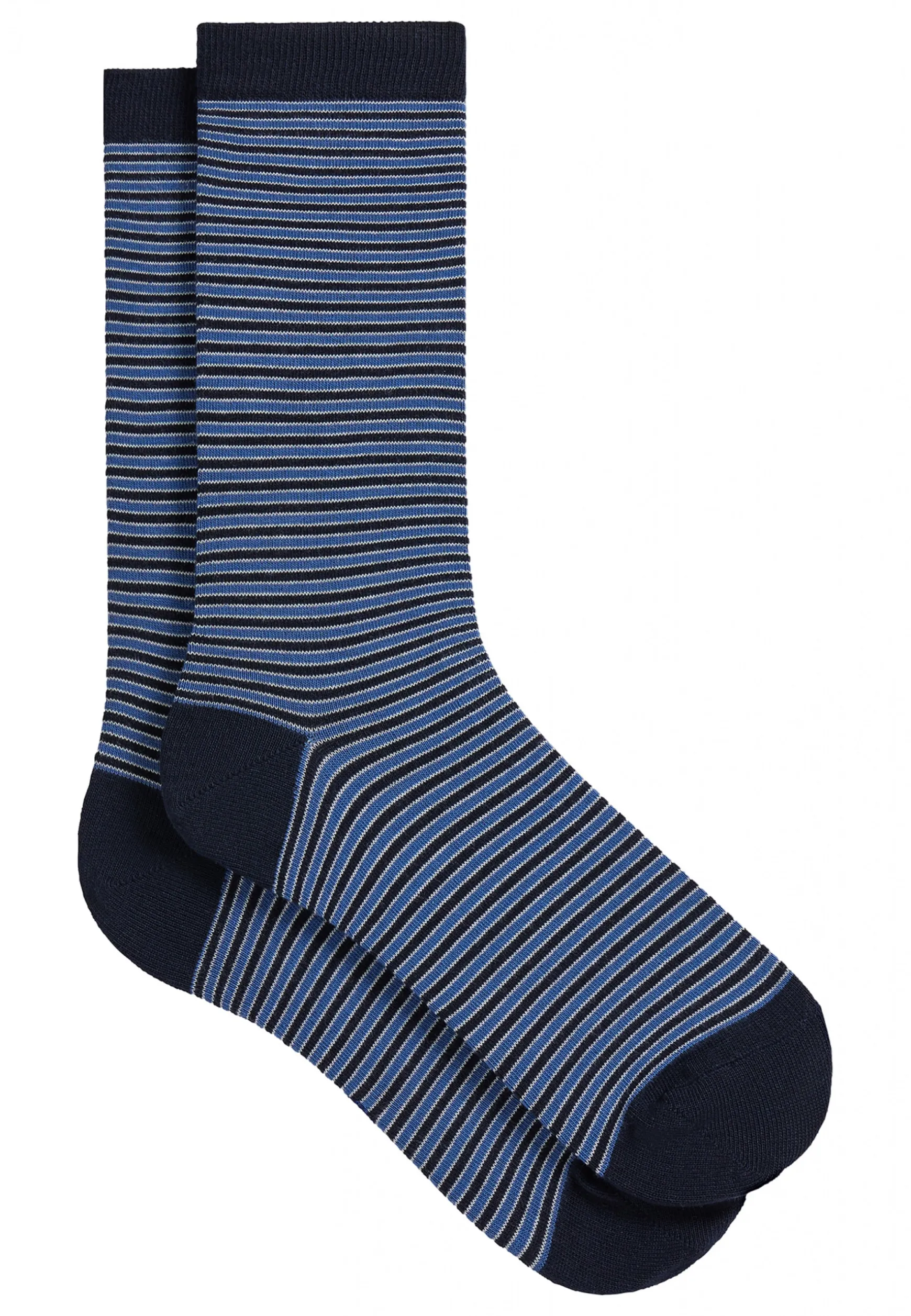 Le slip français Chaussettes mi-hautes en coton-Lucas Rayure Tempête<Homme Chaussettes En Coton | Chaussettes En Coton