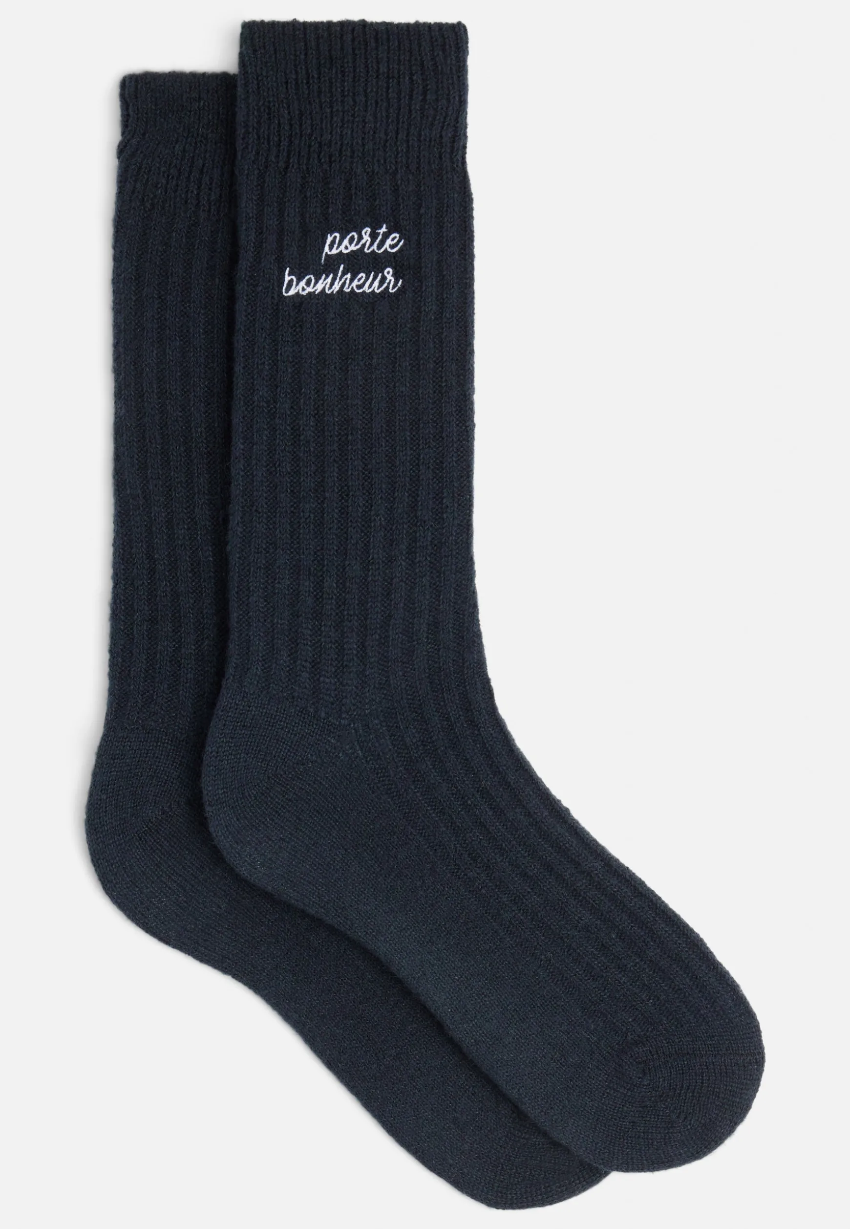 Le slip français Chaussettes mi-hautes en mohair-Andy Porte Bonheur<Homme Chaussettes En Laine | Chaussettes En Laine