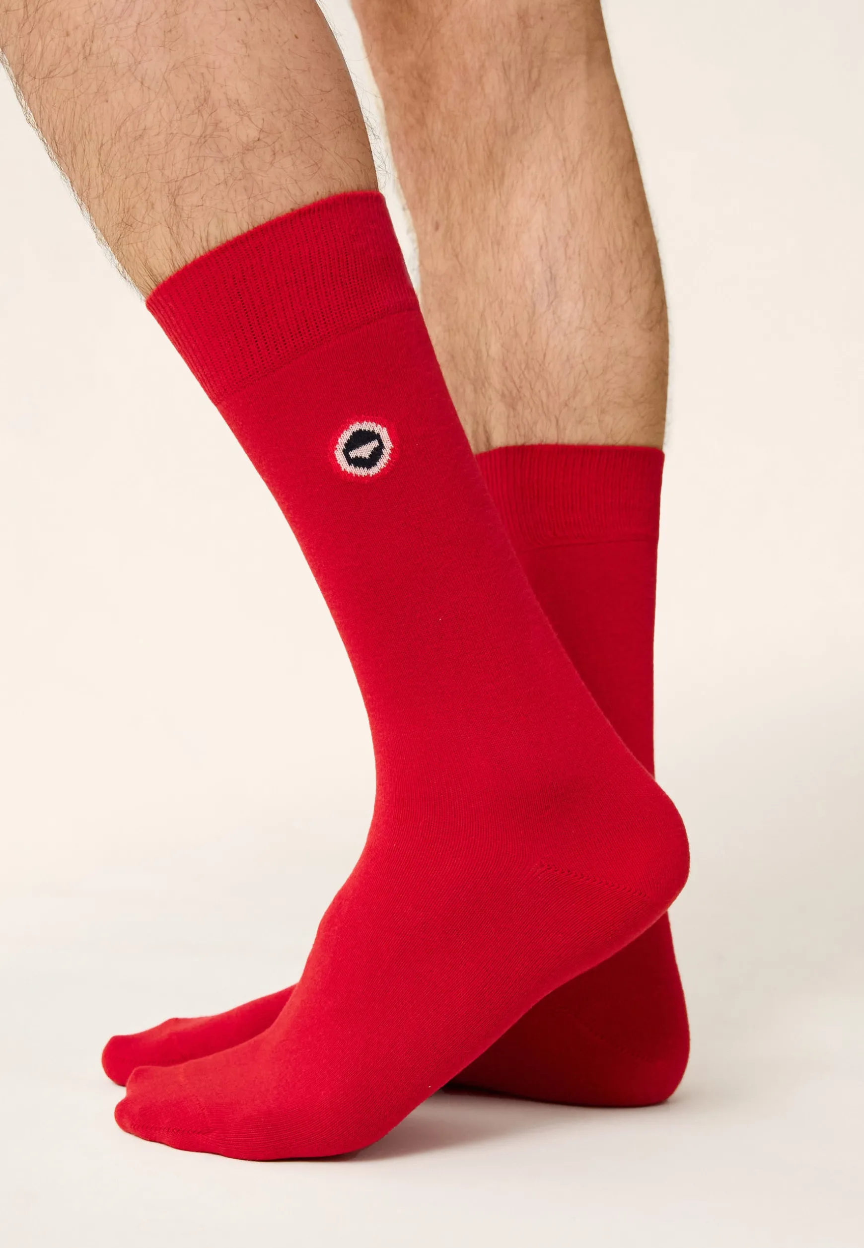 Le slip français Chaussettes mi-hautes mixtes en coton-Lucas Cerise<Homme Chaussettes En Coton | Chaussettes En Coton