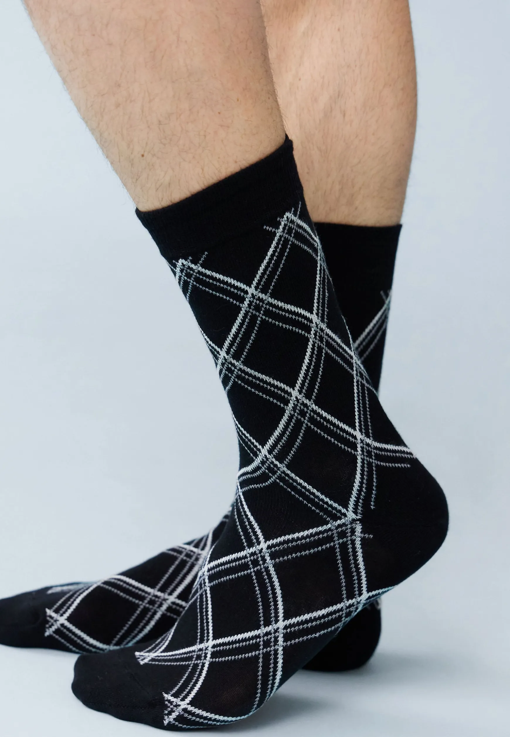 Le slip français Chaussettes mi-hautes-Lucas Tartan<Homme Chaussettes En Coton | Chaussettes En Coton