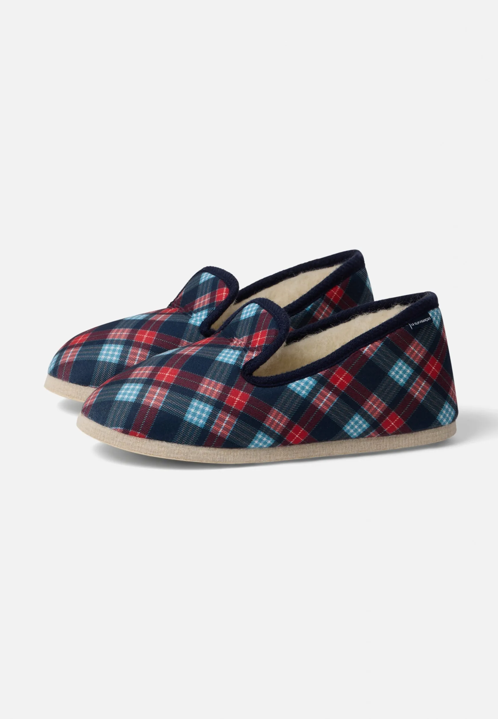 Le slip français Chaussons d'intérieur en laine-Pantoufles Tartan<Homme/Femme Chaussons | Chaussons