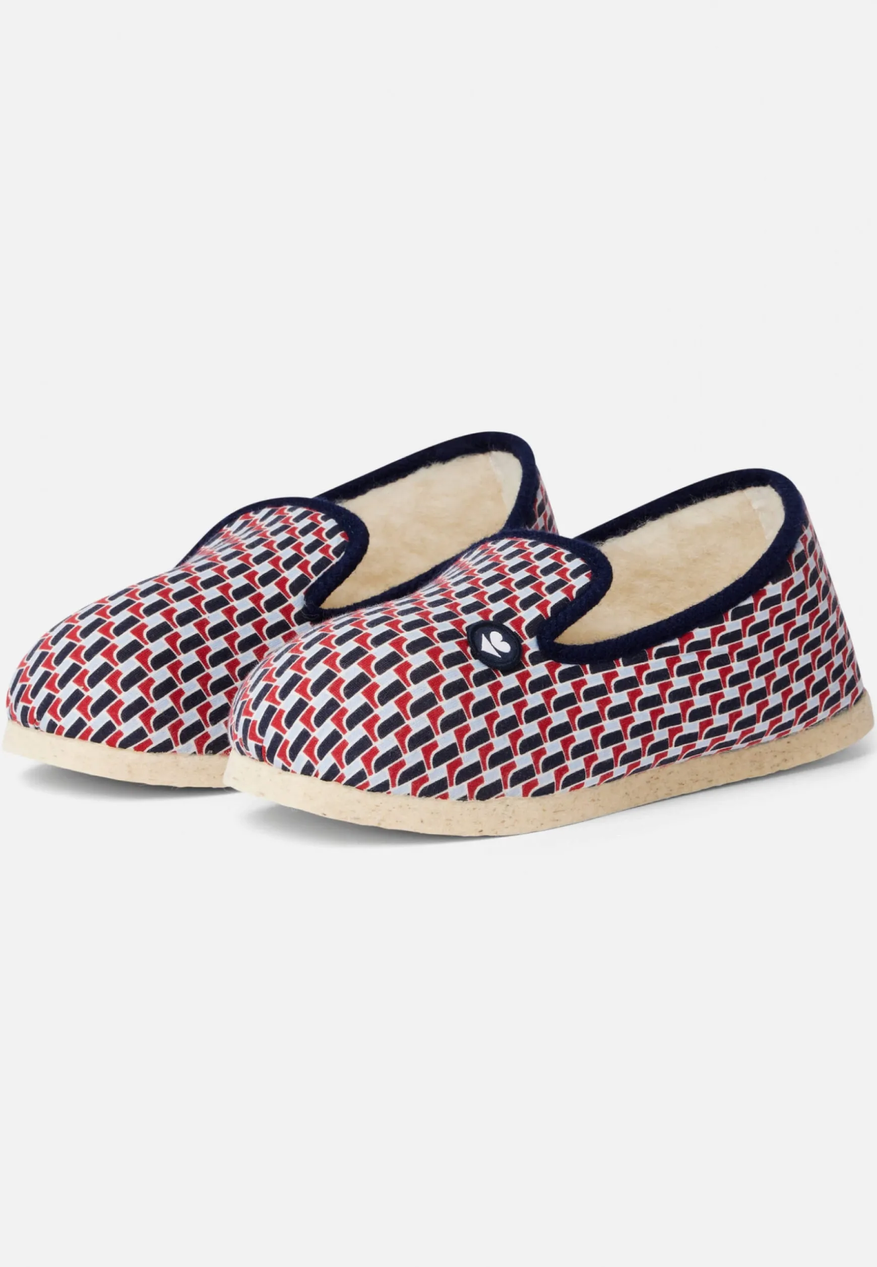 Le slip français Chaussons d'intérieur mixtes avec rembourrage en laine-Pantoufles Petit Pont<Homme/Femme Collection Cadeaux | Chaussons