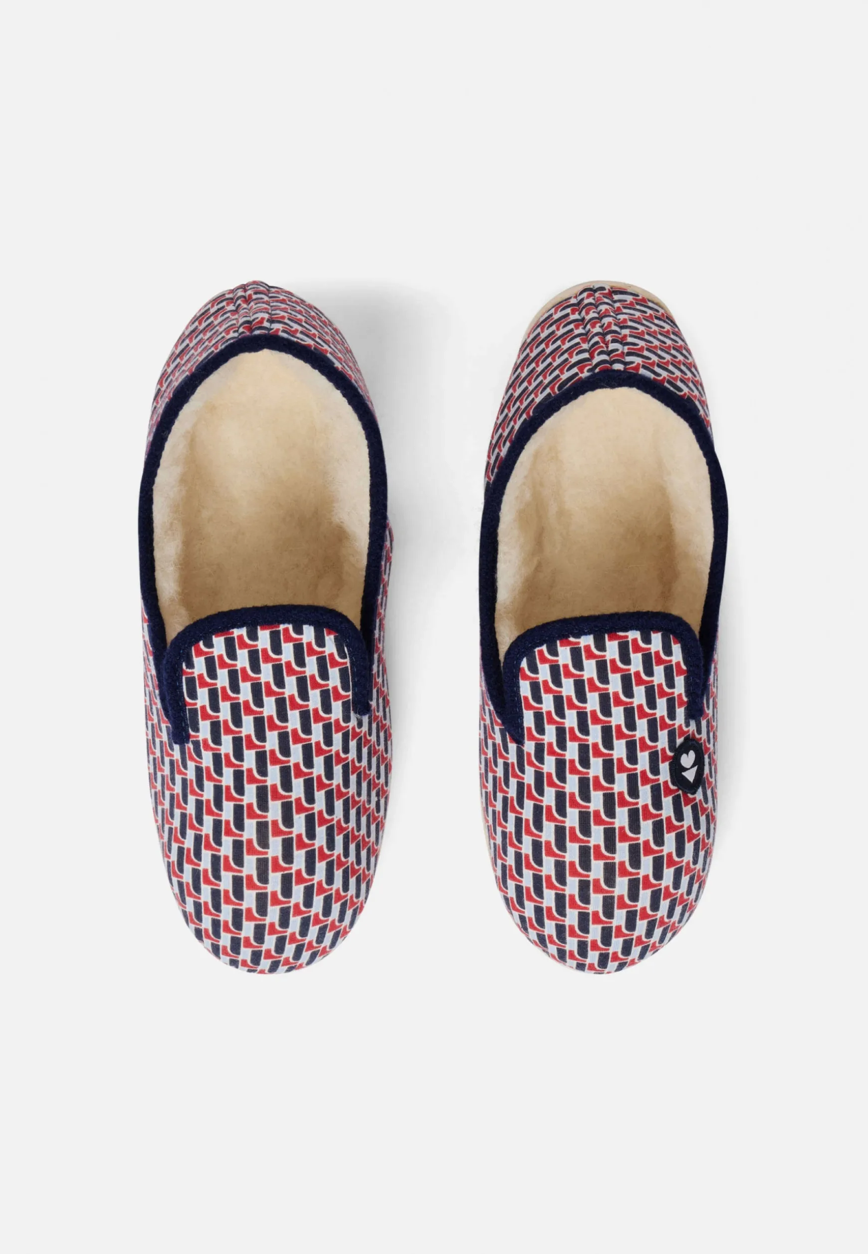 Le slip français Chaussons d'intérieur mixtes avec rembourrage en laine-Pantoufles Petit Pont<Homme/Femme Collection Cadeaux | Chaussons
