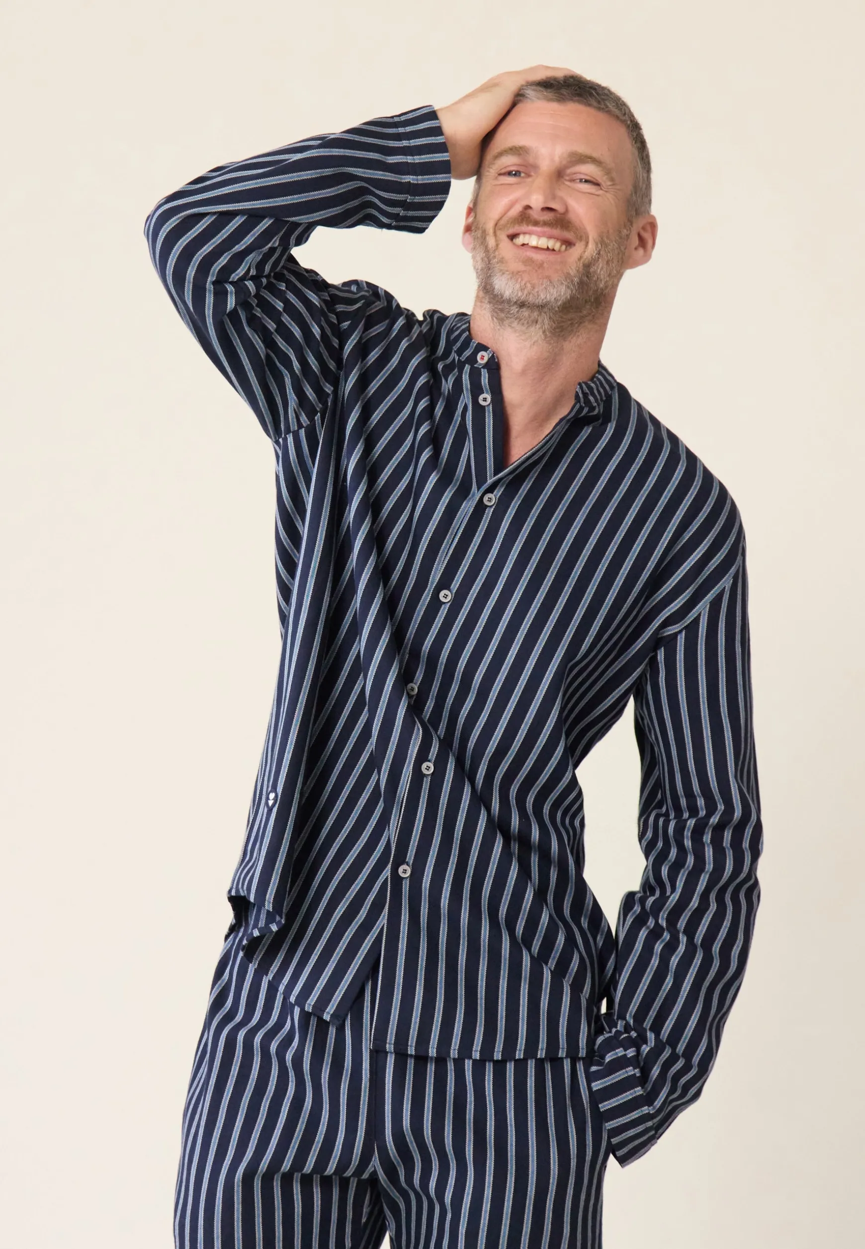 Le slip français Chemise de pyjama en flanelle-Tomer Pacifique<Homme Hauts De Pyjamas | Hauts De Pyjamas