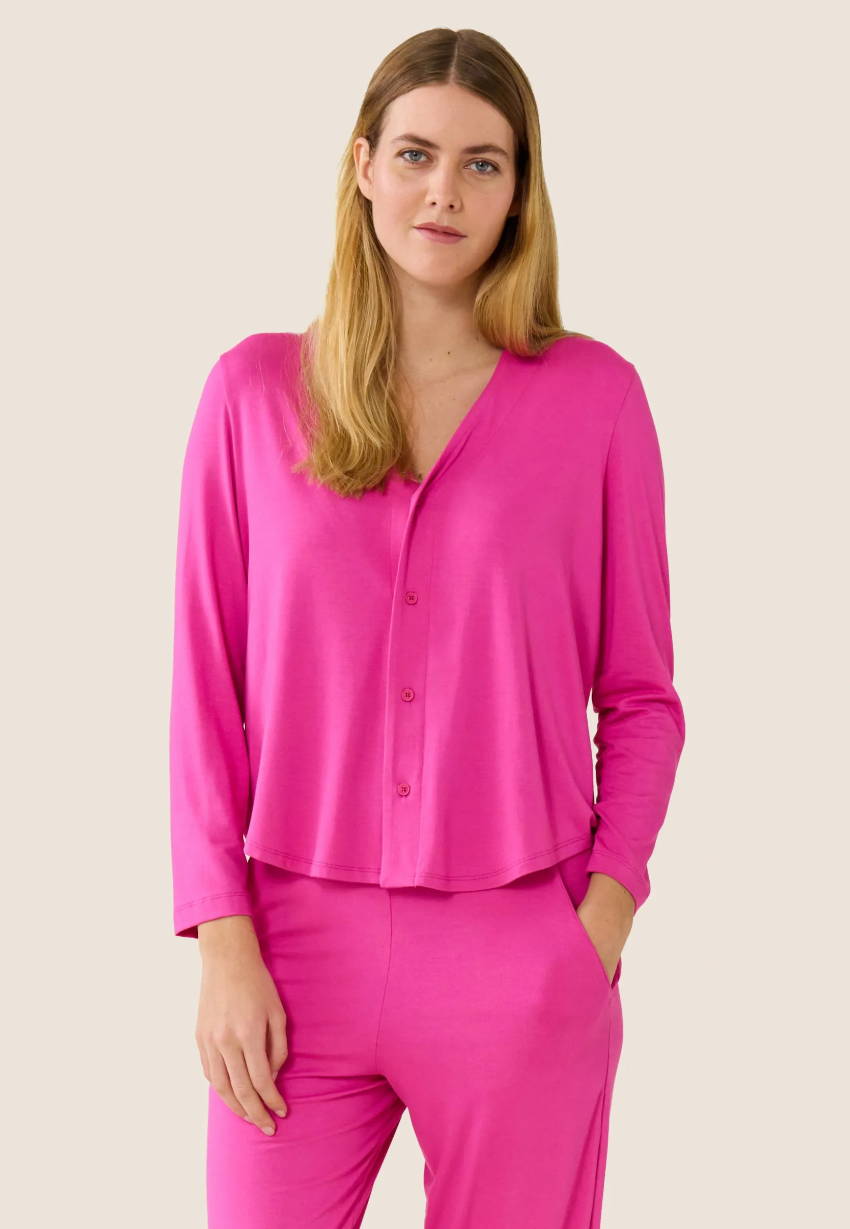 Le slip français Chemise en viscose-Azelle Violet<Femme Pyjamas