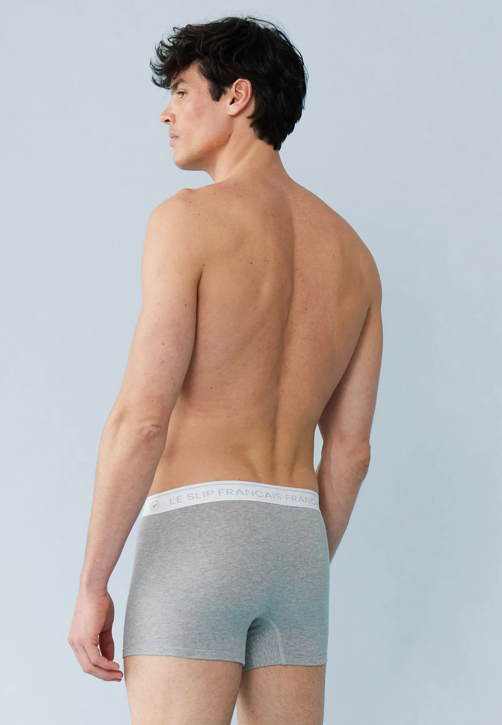 Le slip français Cinquo de boxers en coton-Pack Cinquo Boxer Redoutable Chiné<Homme Packs De Boxers | Packs Sous-Vêtements