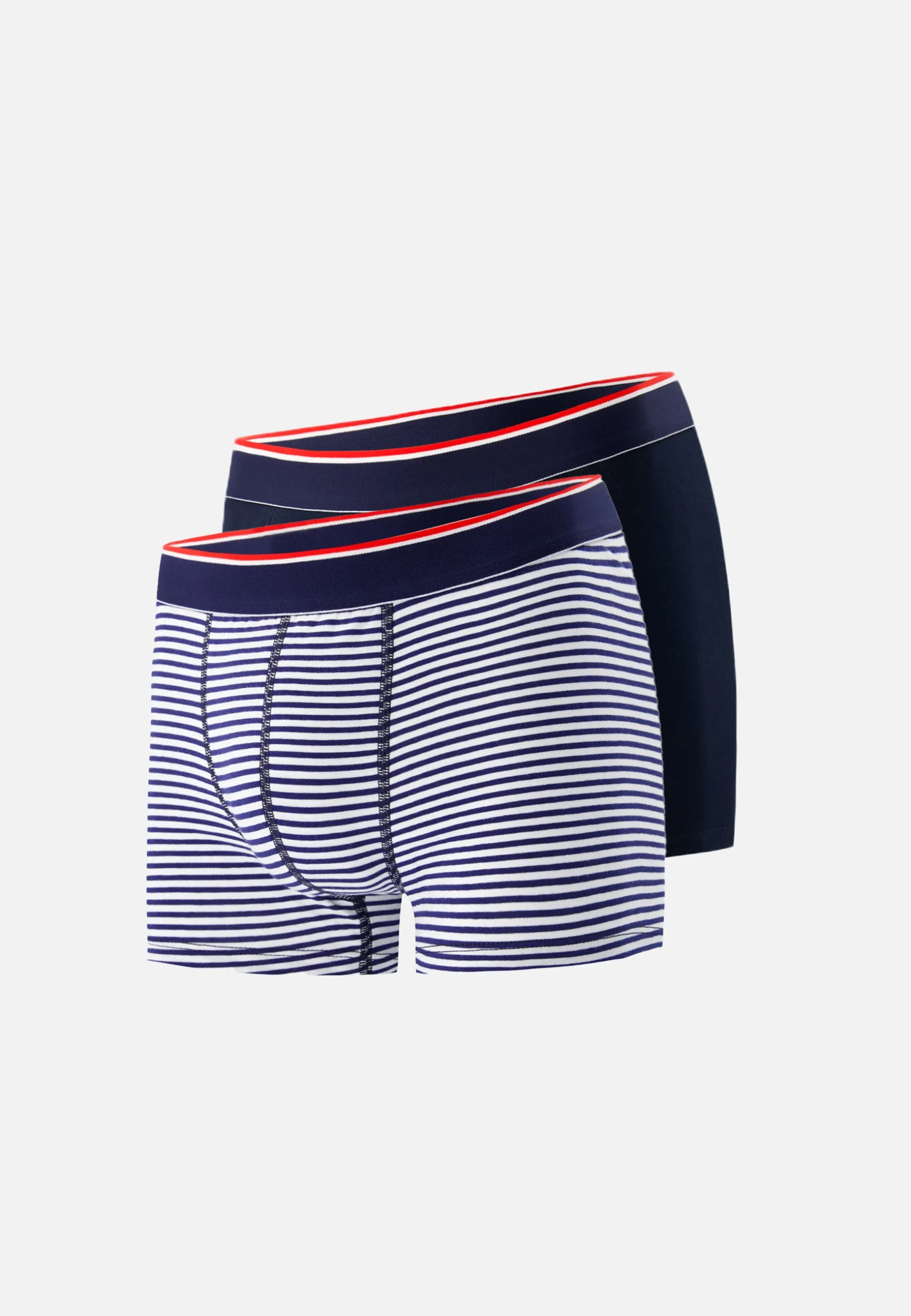 Le slip français Duo de boxers en coton-Pack Duo Boxer Marius Marine Marinière<Homme Packs De Boxers | Packs Sous-Vêtements