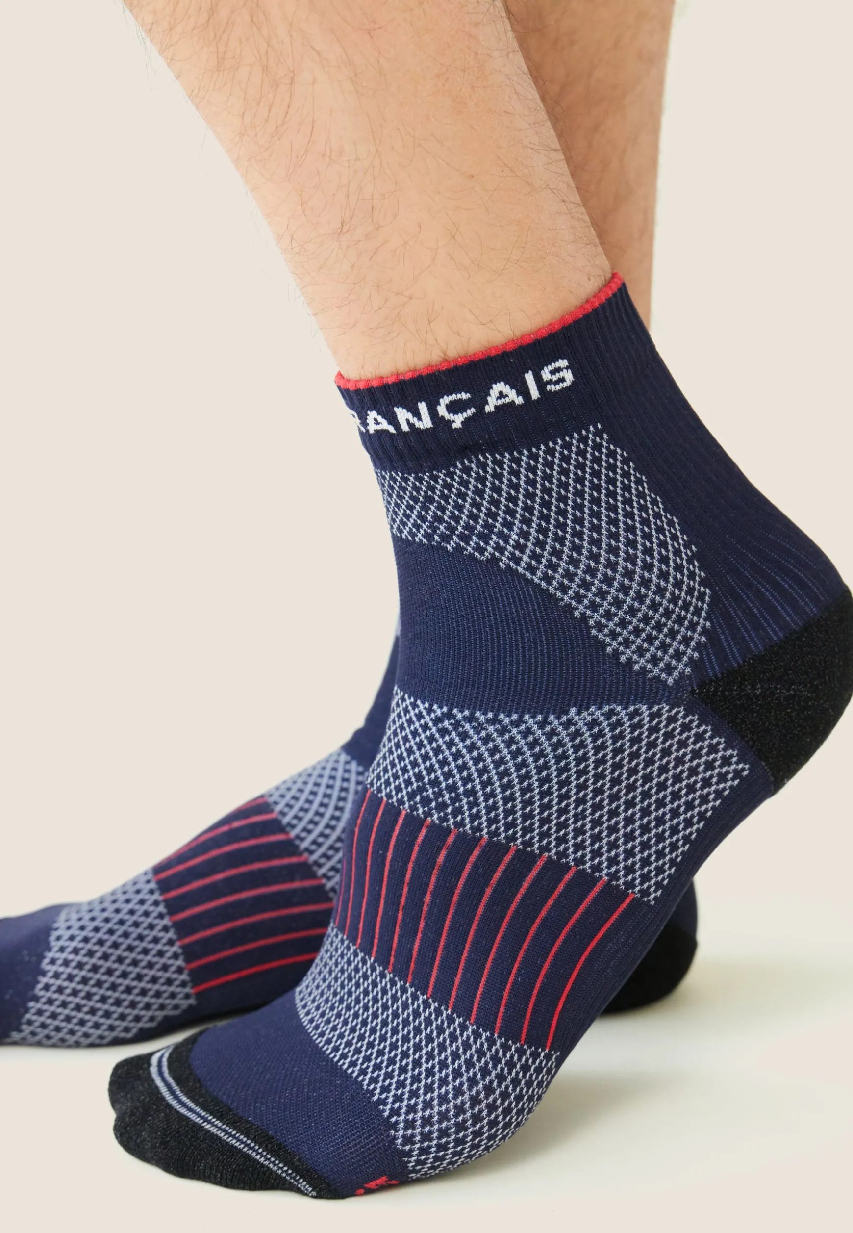Le slip français Duo de chaussettes courtes en polyamide-Pack Chaussettes Gaetan Marine<Homme Chaussettes De Sport | Chaussettes De Sport