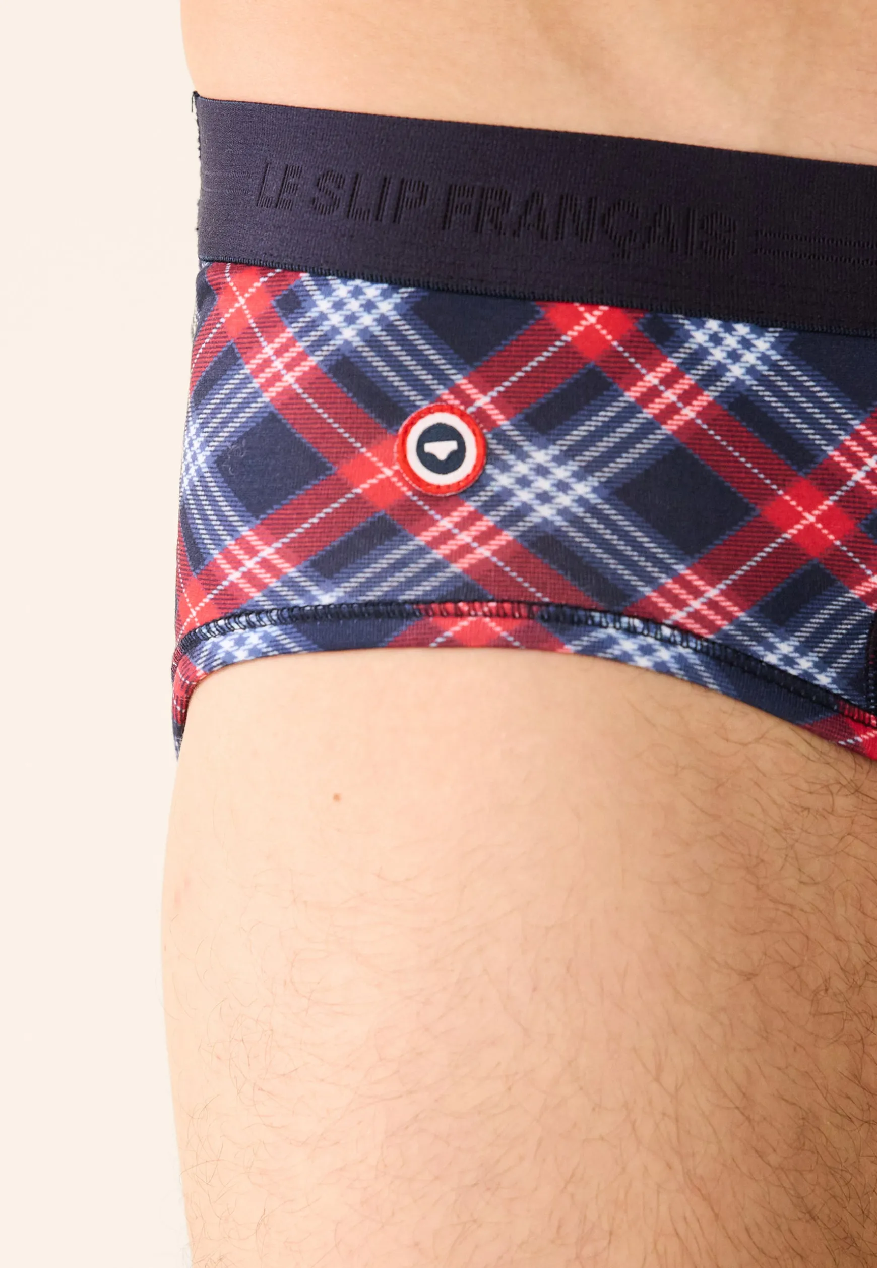 Le slip français Duo de slips en coton-Coffret Duo Slip Terrible Marine Intrépide Tartan<Homme Coffrets Cadeaux | Collection Cadeaux
