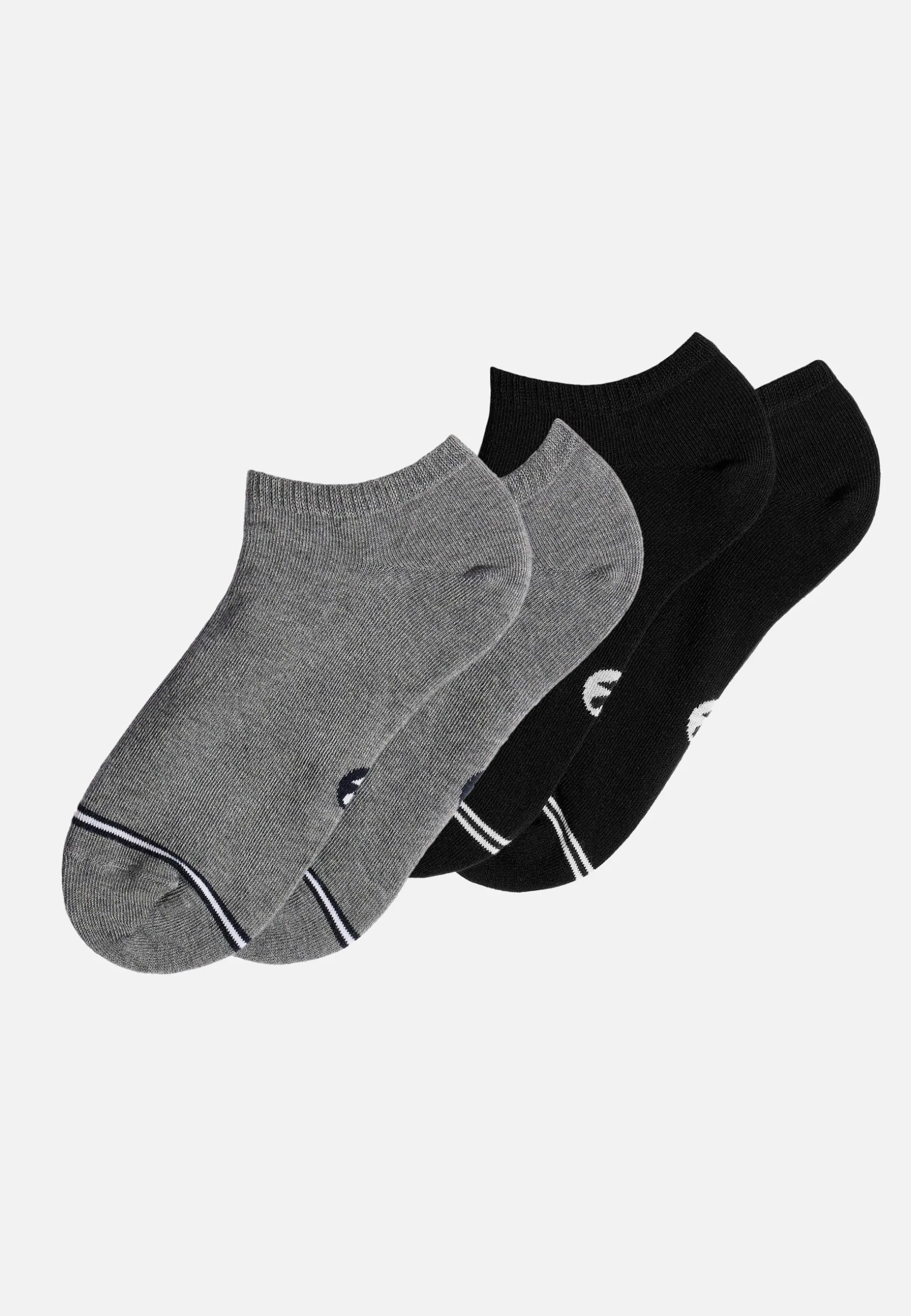 Le slip français Duo de socquettes en coton-Pack Duo Socquettes Jo Noir Chiné<Homme Chaussettes Courtes | Chaussettes Courtes