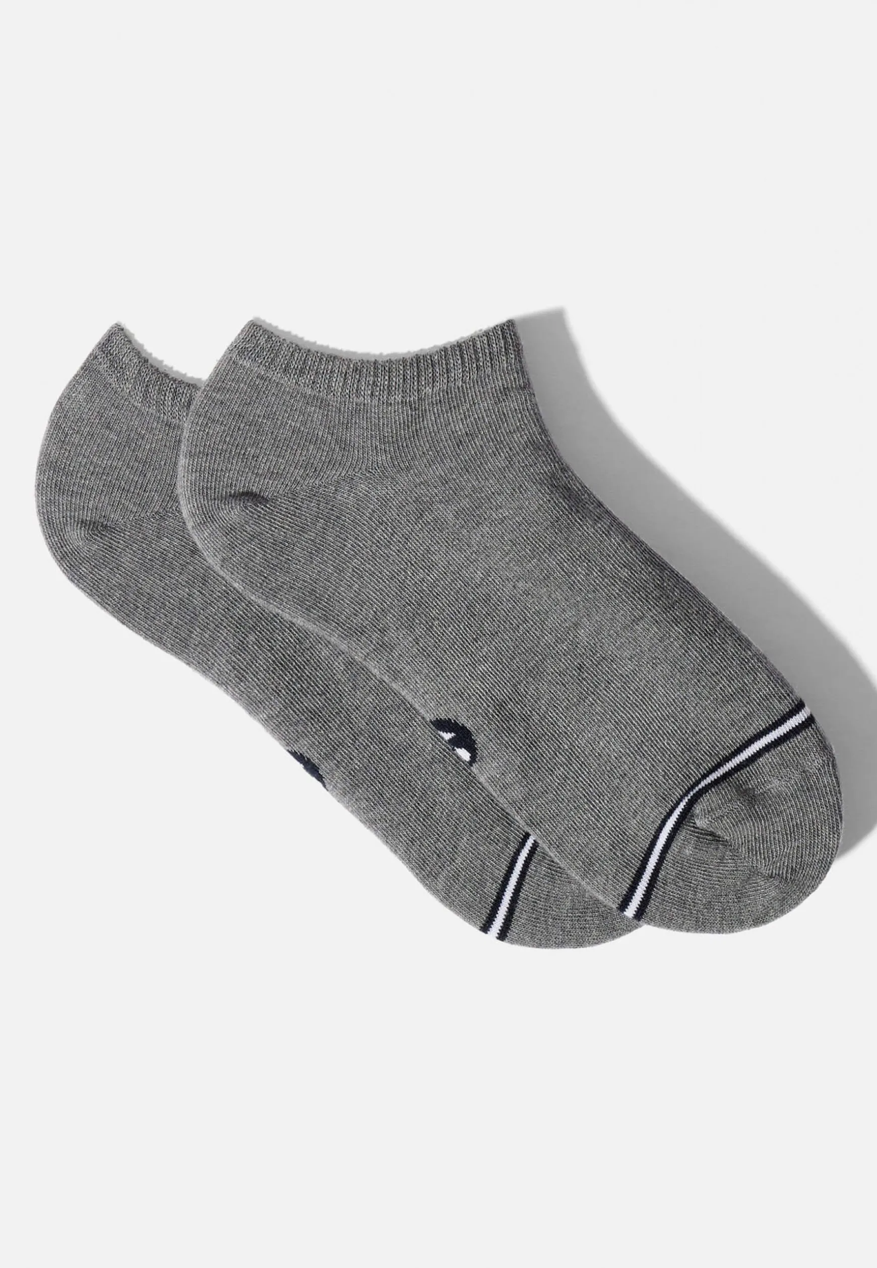 Le slip français Duo de socquettes en coton-Pack Duo Socquettes Jo Noir Chiné<Homme Chaussettes Courtes | Chaussettes Courtes
