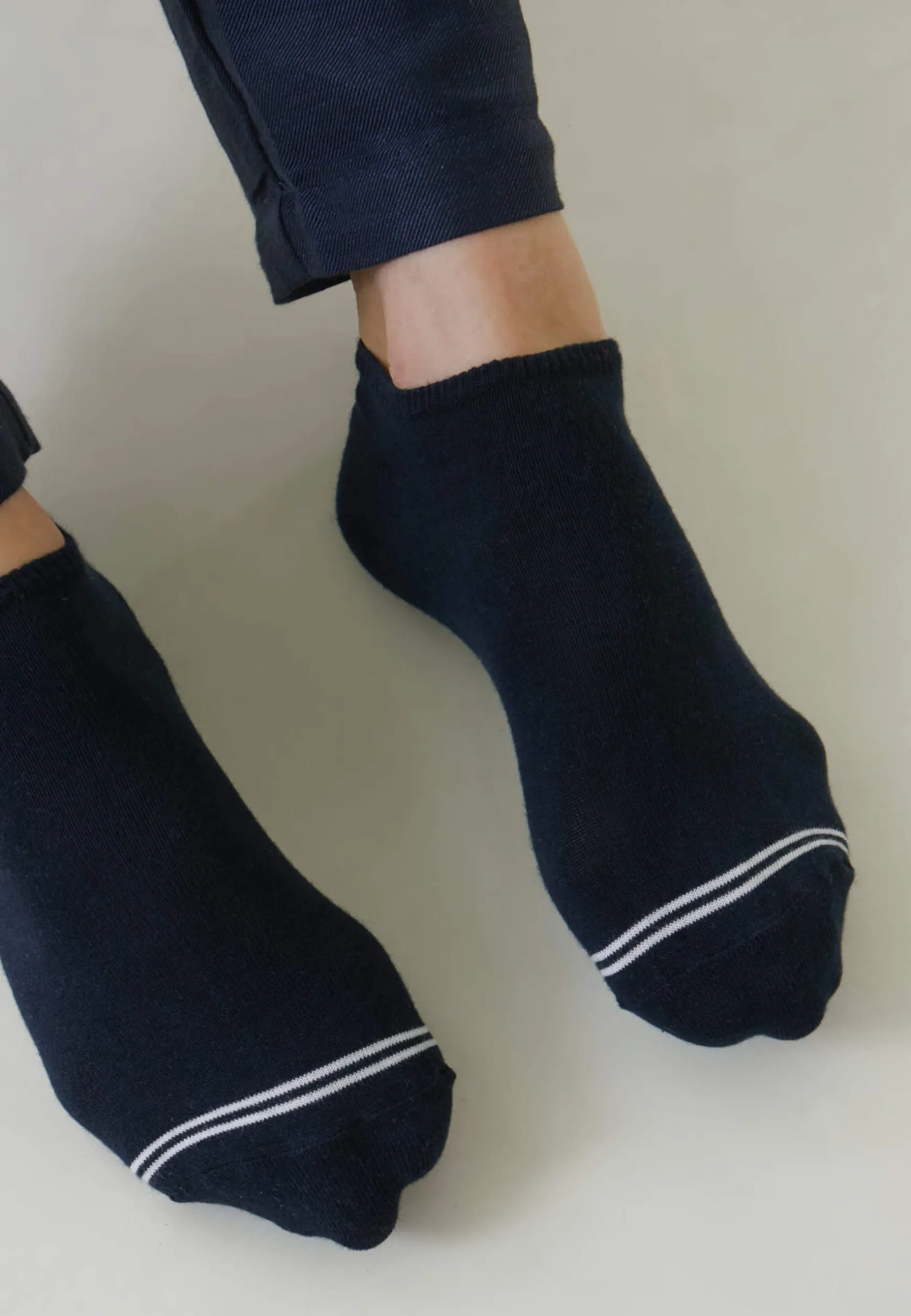 Le slip français Duo de socquettes en coton-Pack Duo Socquettes Jo Noir Chiné<Homme Chaussettes Courtes | Chaussettes Courtes