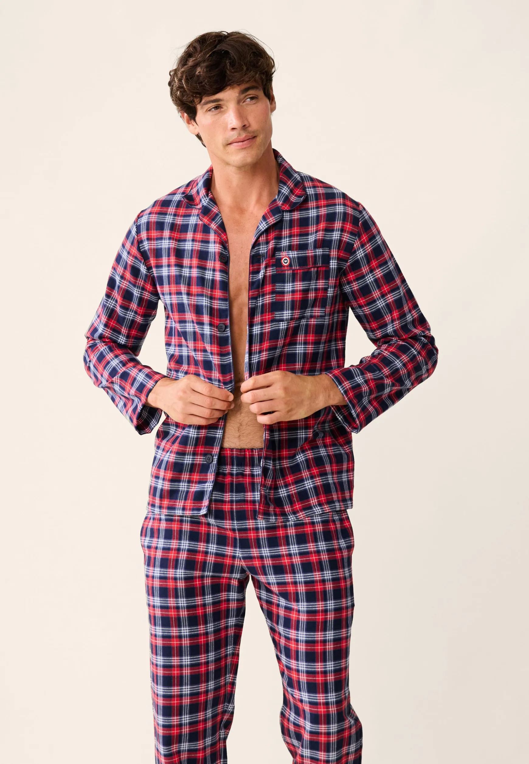 Le slip français Ensemble de pyjama t-shirt et pantalon en coton-Ensemble Pyjama Baptiste Tartan<Homme Collection Cadeaux | Ensembles De Pyjamas