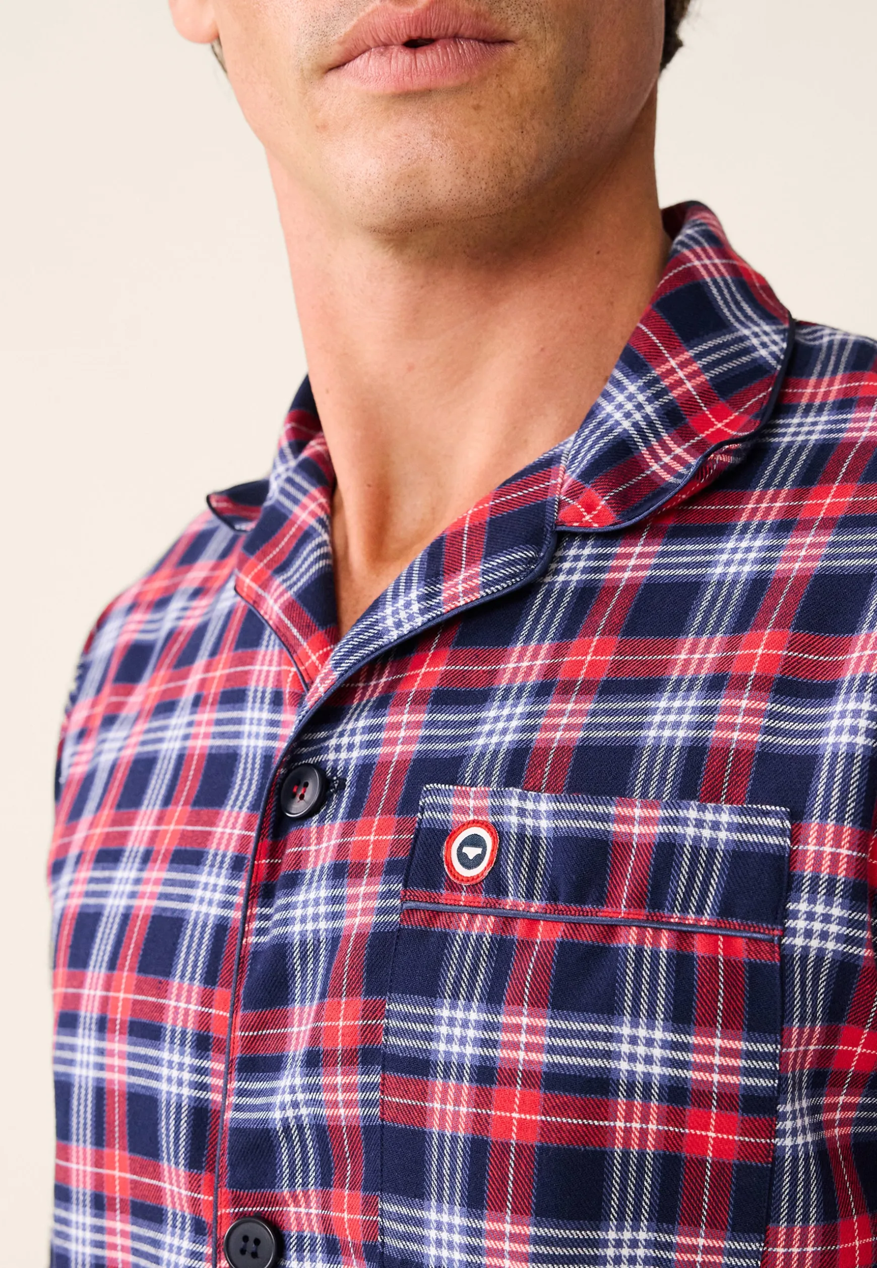 Le slip français Ensemble de pyjama t-shirt et pantalon en coton-Ensemble Pyjama Baptiste Tartan<Homme Collection Cadeaux | Ensembles De Pyjamas