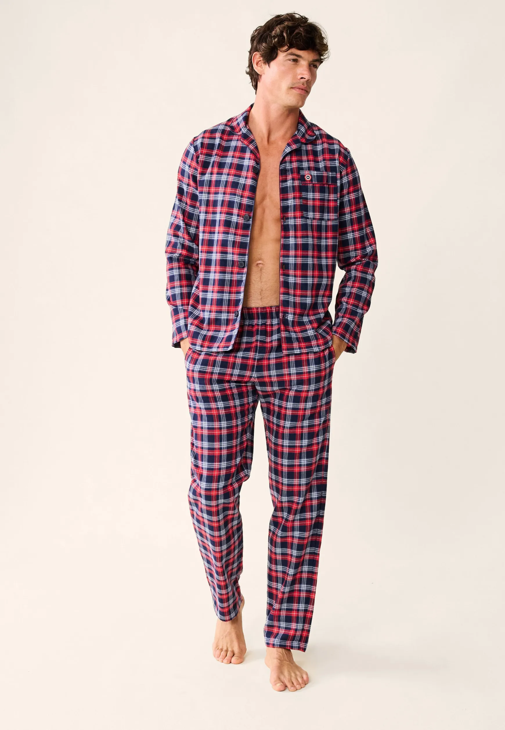 Le slip français Ensemble de pyjama t-shirt et pantalon en coton-Ensemble Pyjama Baptiste Tartan<Homme Collection Cadeaux | Ensembles De Pyjamas