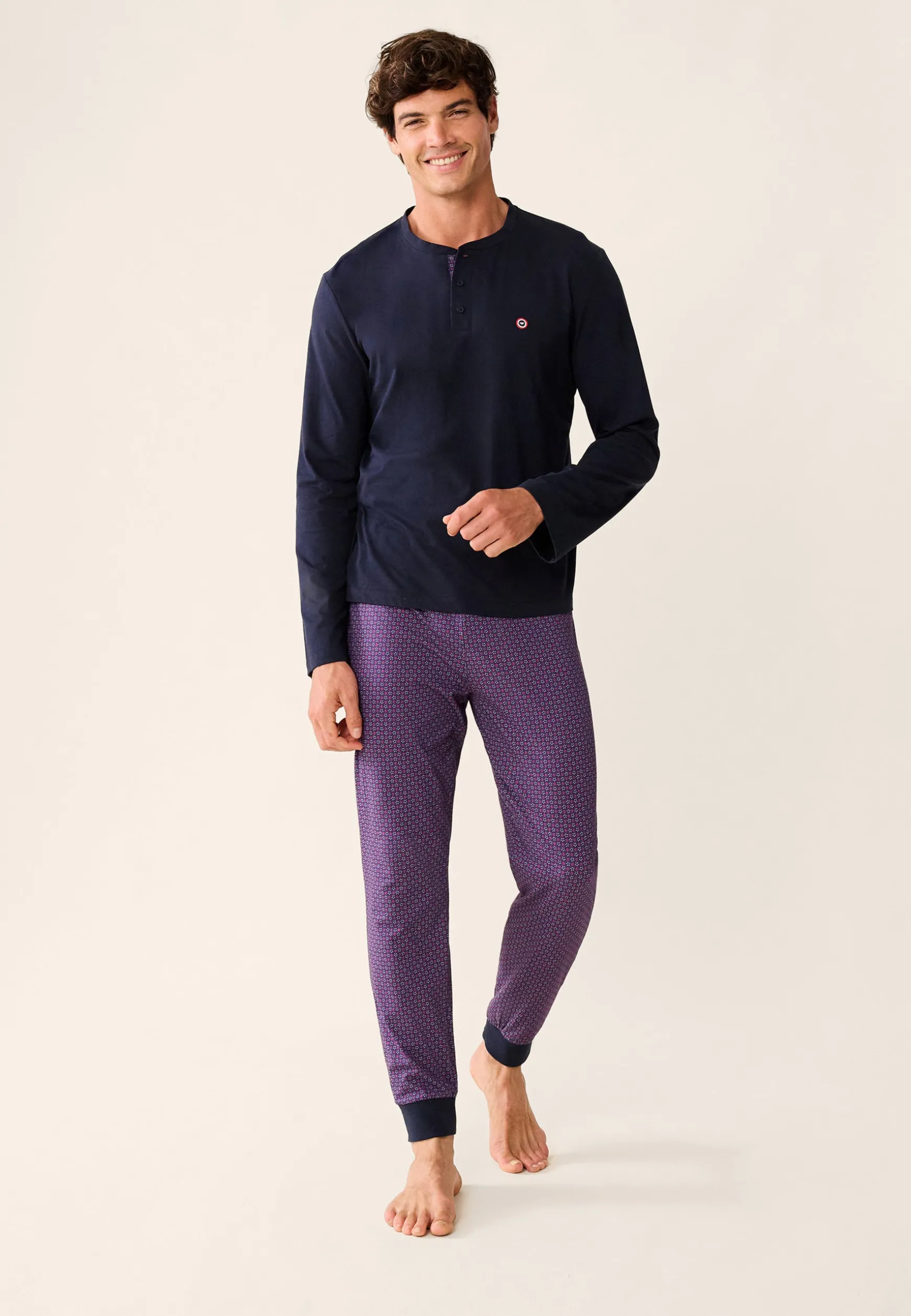 Le slip français Ensemble de pyjama t-shirt et pantalon en coton-Ensemble Pyjama Sebastien Kdo<Homme Collection Cadeaux | Ensembles De Pyjamas