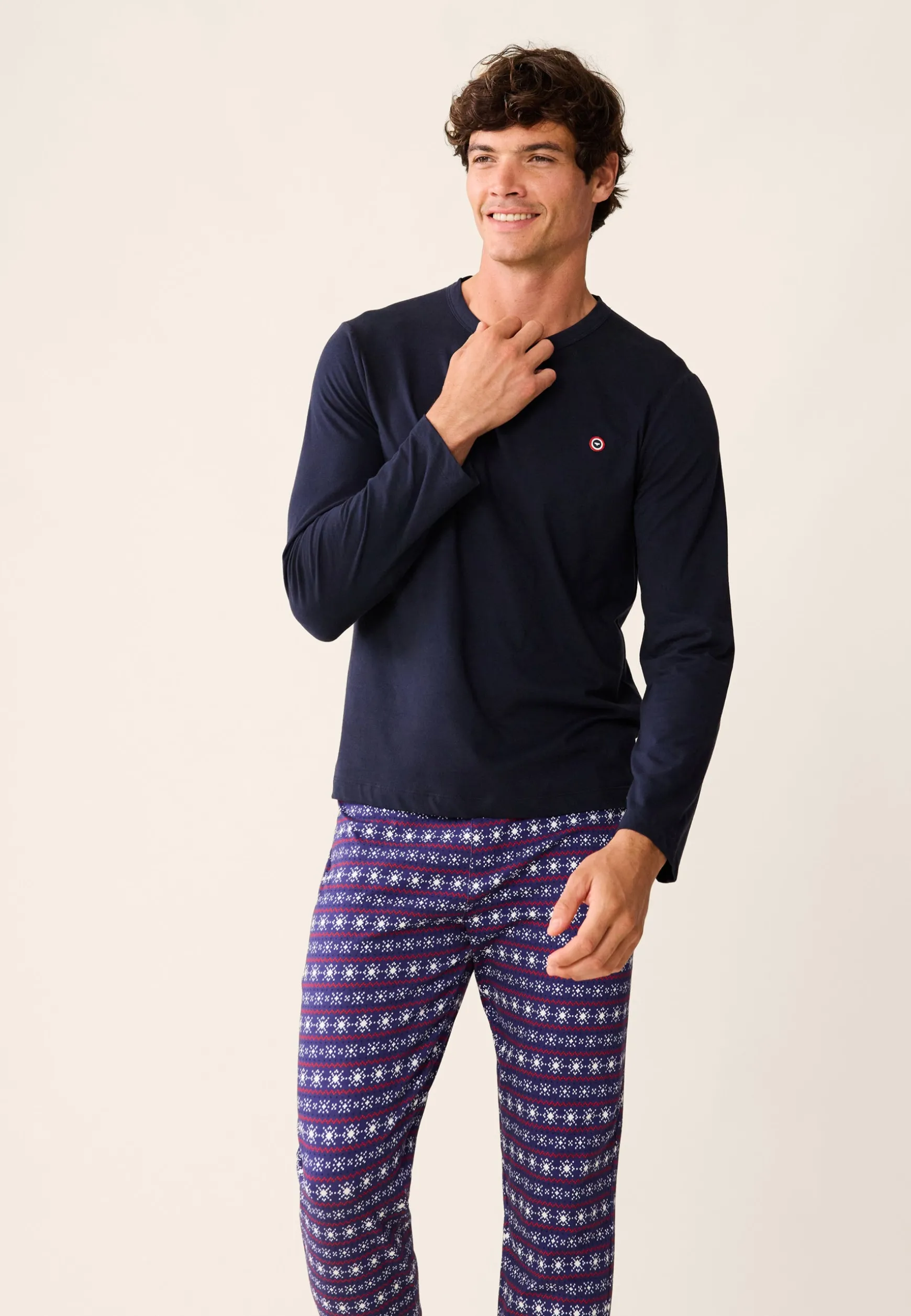 Le slip français Ensemble de pyjama t-shirt et pantalon en coton-Ensemble Pyjama Sebastien Kdo<Homme Collection Cadeaux | Ensembles De Pyjamas