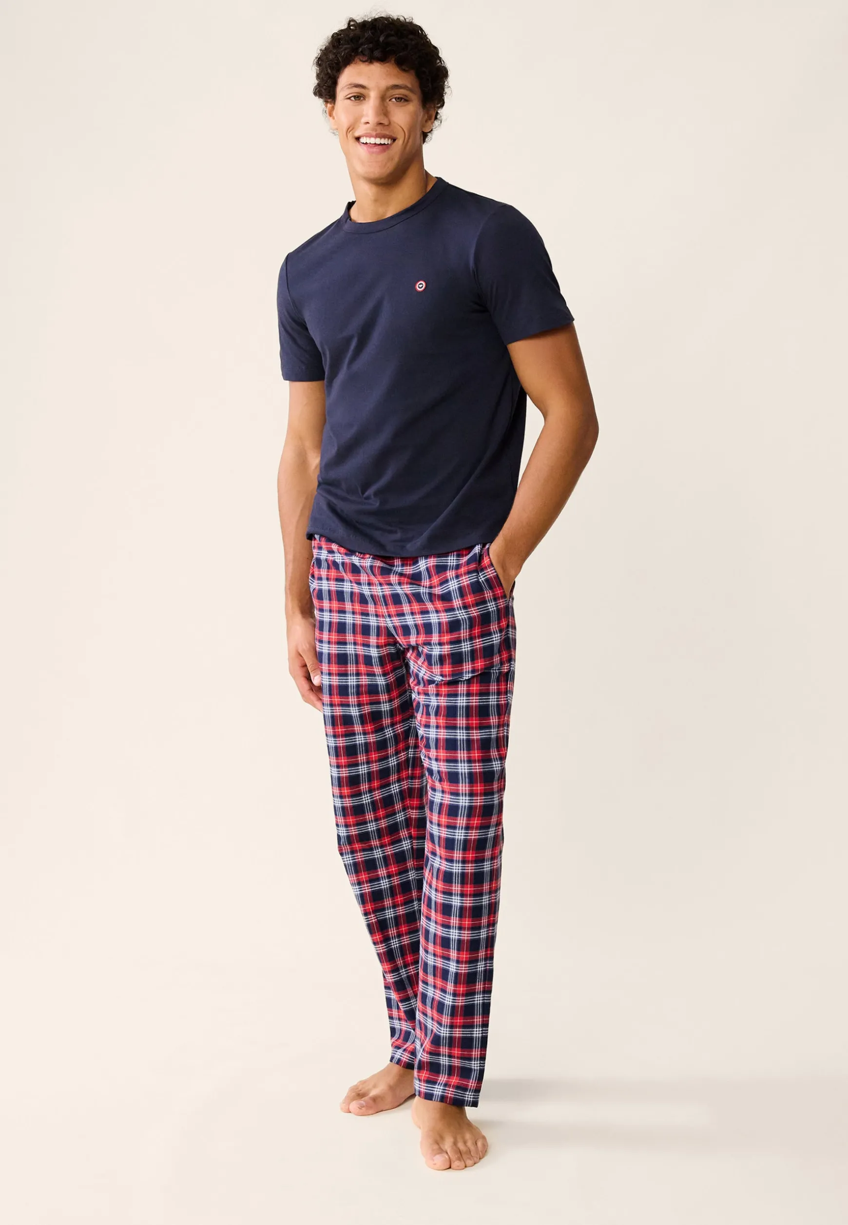 Le slip français Ensemble de pyjama t-shirt et pantalon en coton-Garry Tartan<Homme Collection Cadeaux | Ensembles De Pyjamas