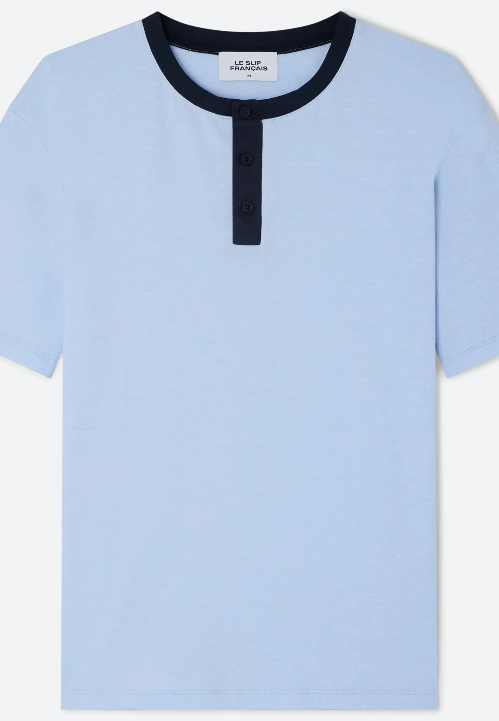 Le slip français Ensemble de pyjama t-shirt et short en coton-Ensemble Pyjama Yvan ciel<Homme Ensembles De Pyjamas | Ensemble De Pyjamas