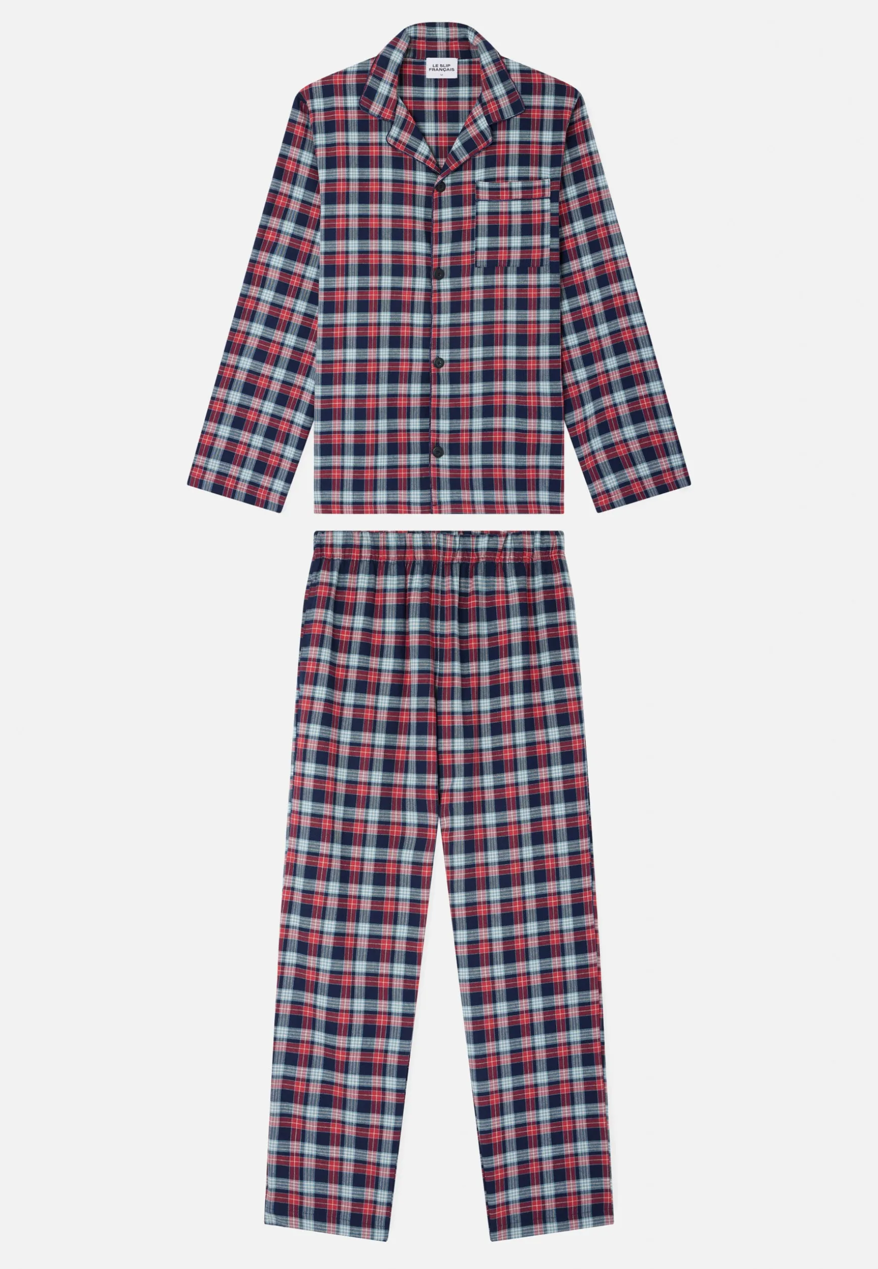 Le slip français Ensemble pyjama chemise et pantalon en coton-Ensemble Pyjama Baptiste Tan<Homme Ensembles De Pyjamas | Ensemble De Pyjamas