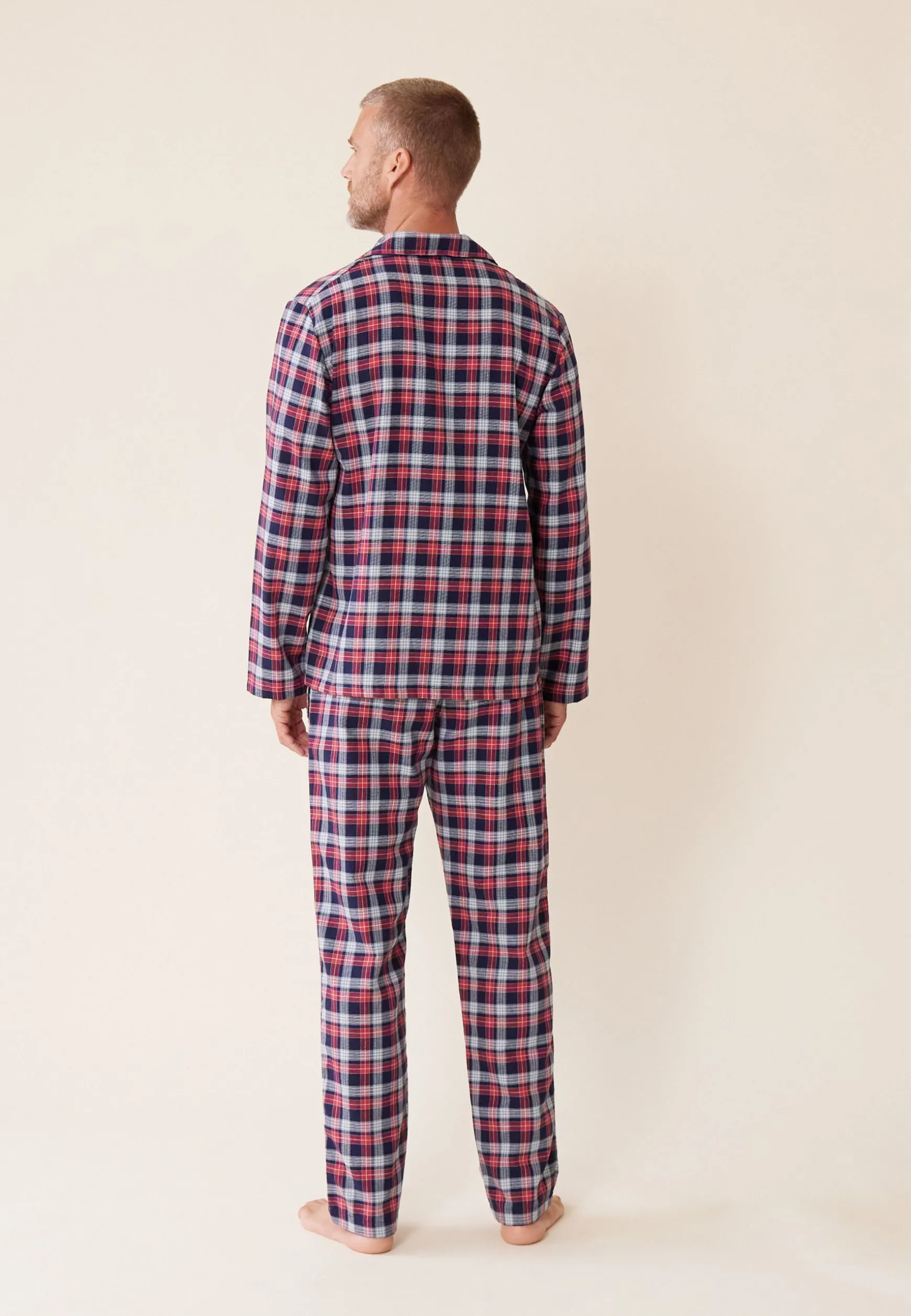 Le slip français Ensemble pyjama chemise et pantalon en coton-Ensemble Pyjama Baptiste Tan<Homme Ensembles De Pyjamas | Ensemble De Pyjamas