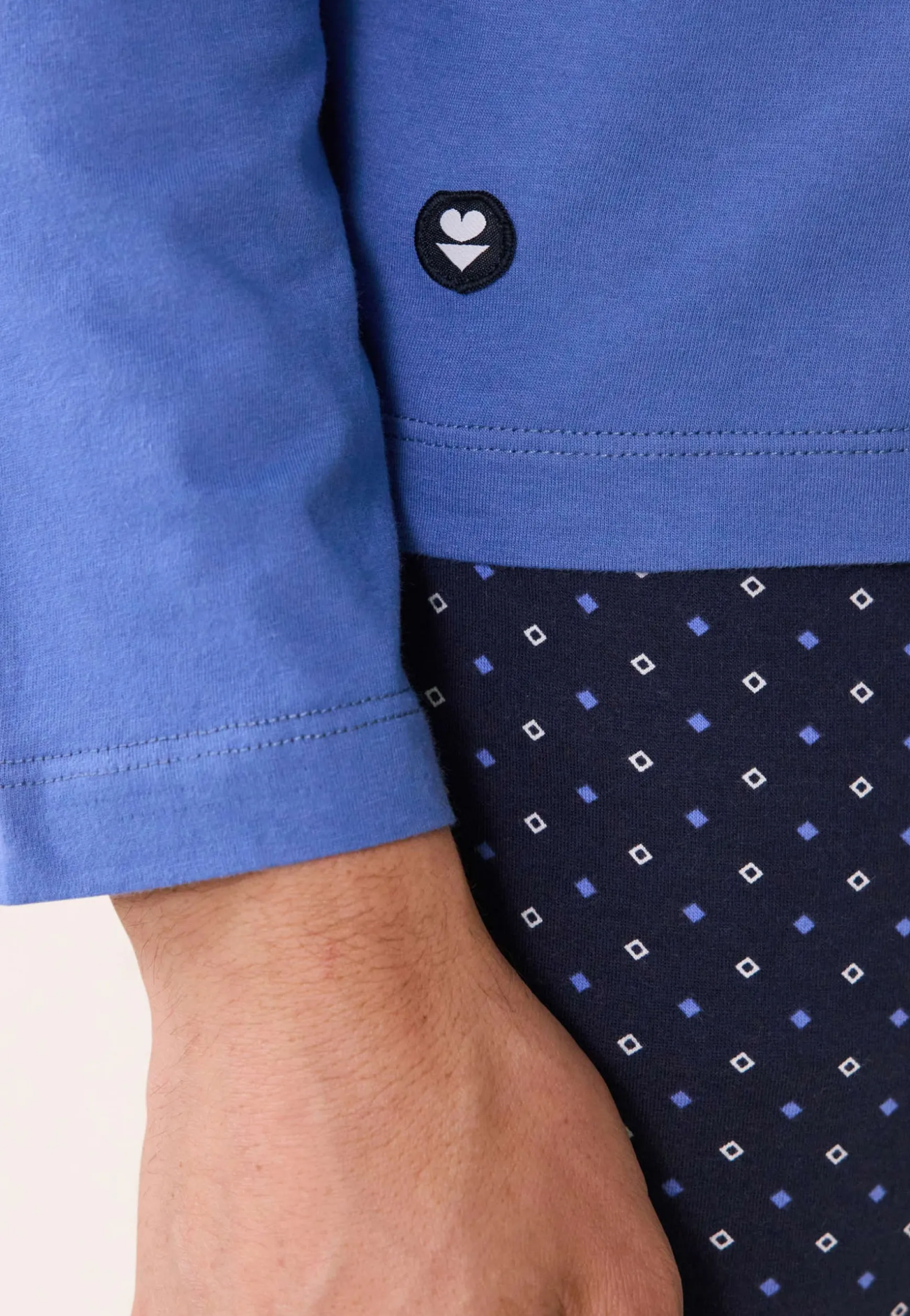 Le slip français Ensemble Pyjama T-shirt et Pantalon en coton-Ensemble Pyjama James Cravate Marine<Homme Ensembles De Pyjamas | Ensemble De Pyjamas
