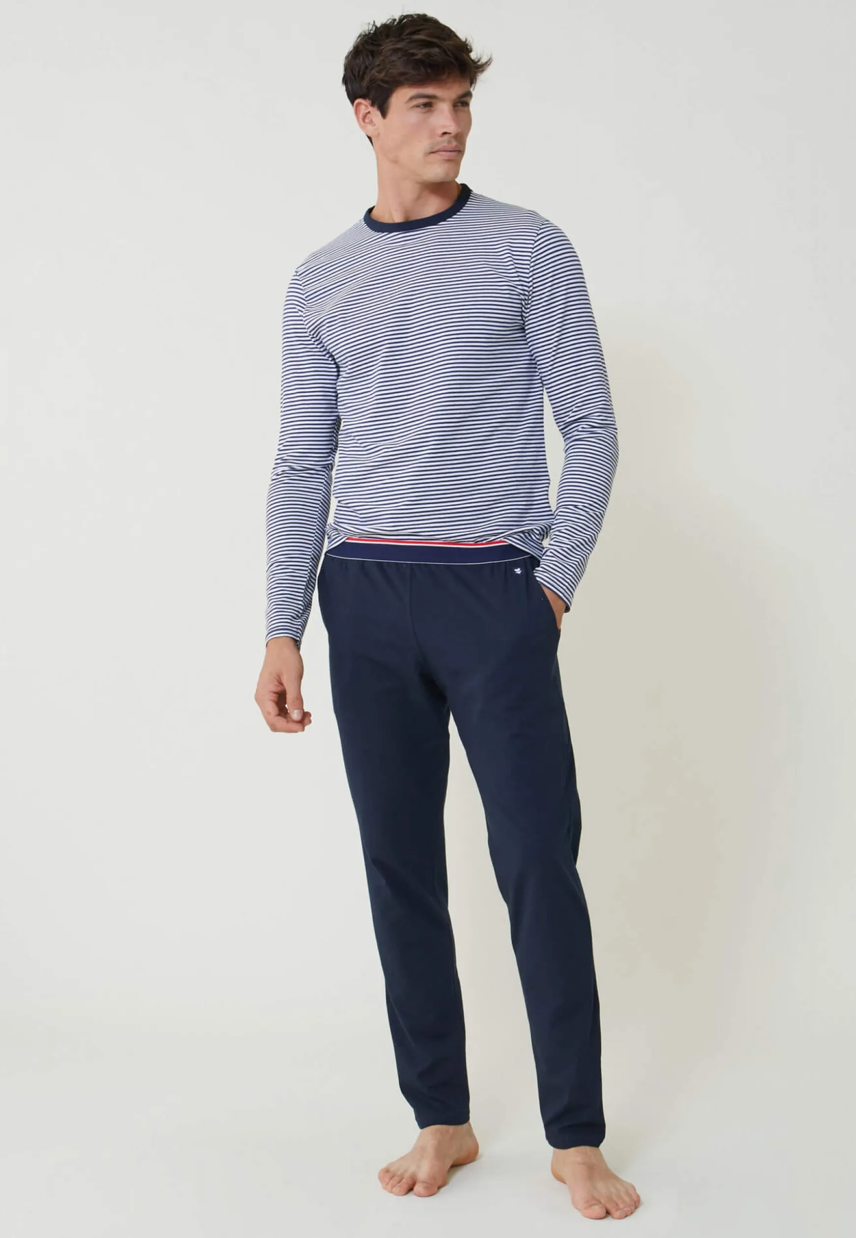 Le slip français Ensemble pyjama t-shirt et pantalon en coton-Pyjama Jeason<Homme Ensembles De Pyjamas | Ensemble De Pyjamas