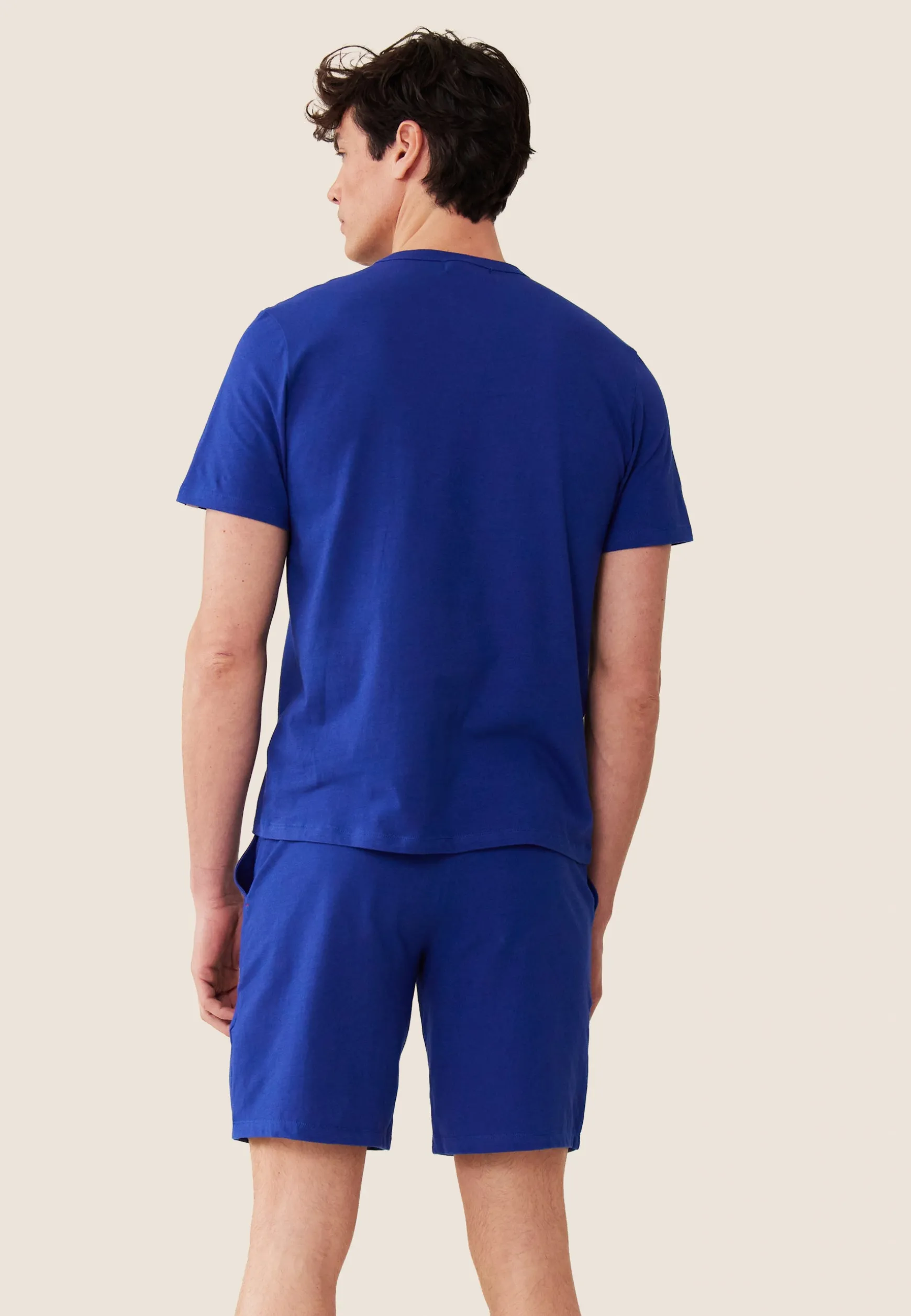 Le slip français Ensemble pyjama t-shirt et short en coton-Ensemble Pyjama Equipe de France Indigo<Homme Ensembles De Pyjamas | Ensemble De Pyjamas