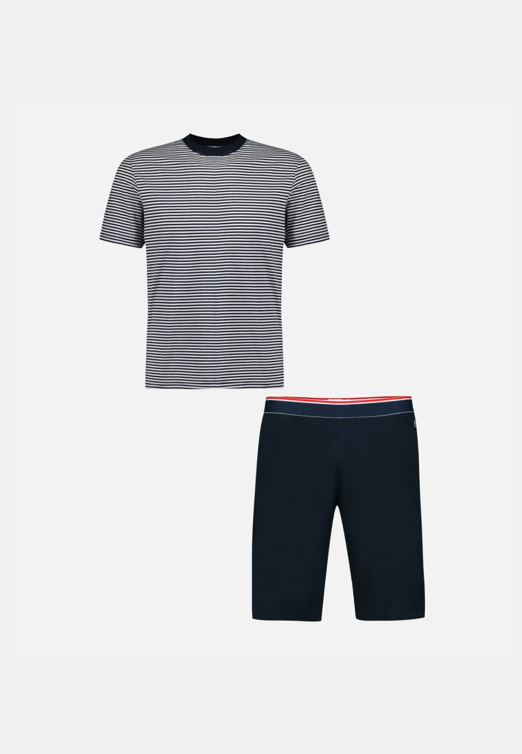 Le slip français Ensemble pyjama t-shirt et short en coton-Pyjama Jeason Marinière<Homme Ensembles De Pyjamas | Ensemble De Pyjamas