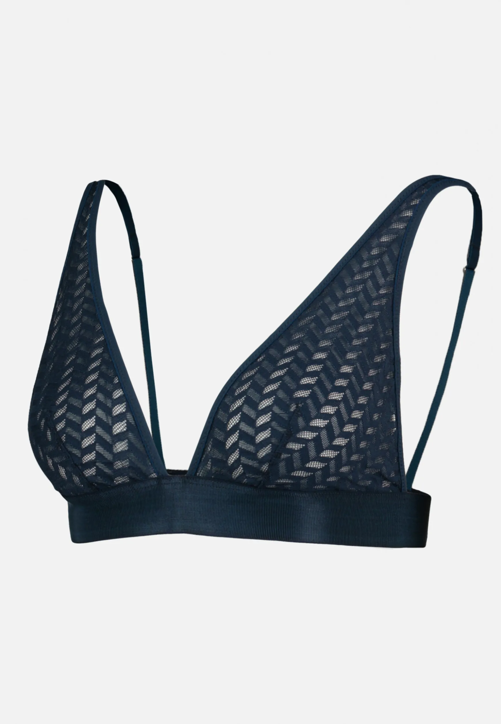 Le slip français Foulard sans armature en dentelle-Agathe Marine<Femme Soutiens-Gorge