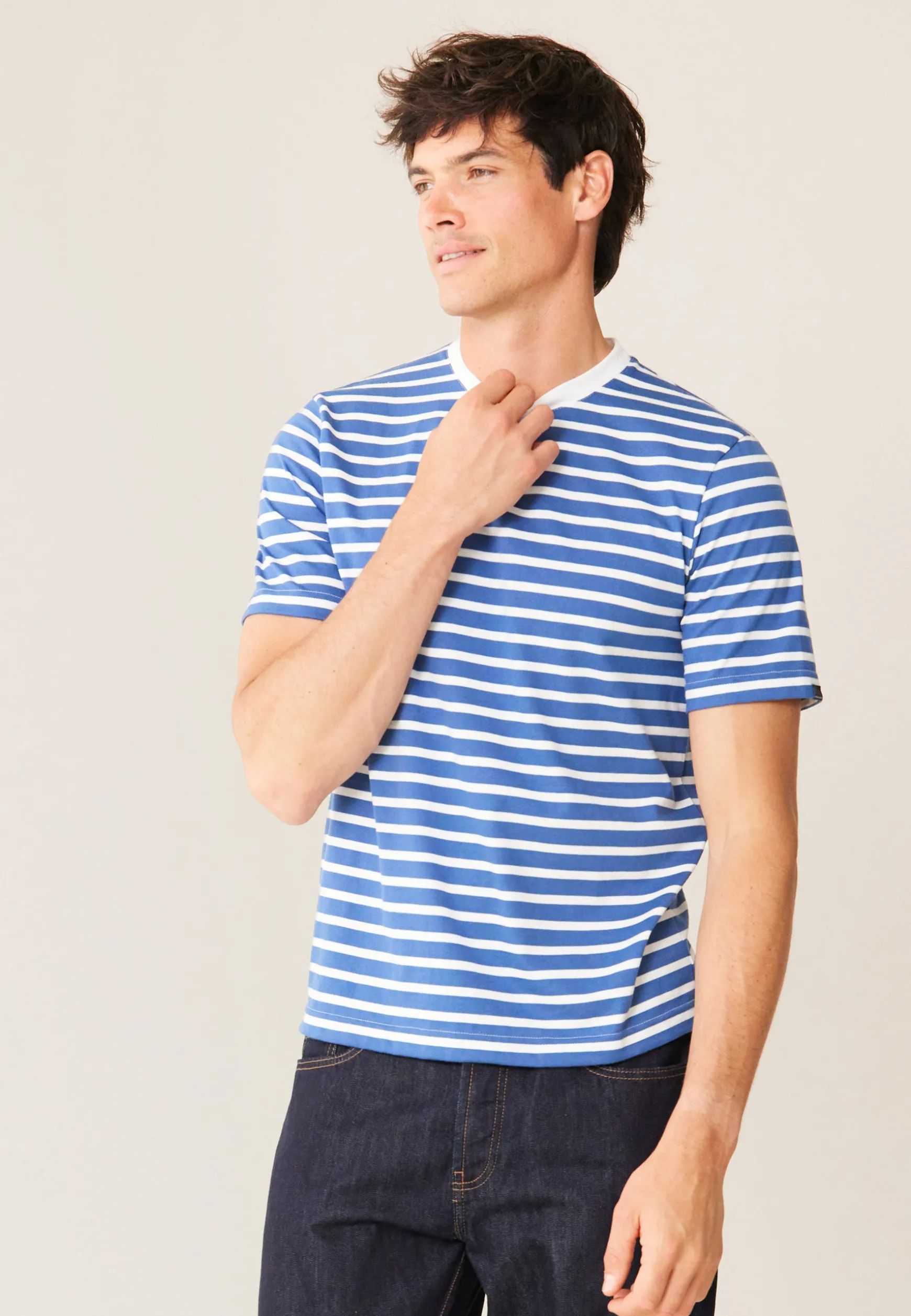 Le slip français Marinière mixte en coton-Marlow Mariniere Acier<Homme Hauts