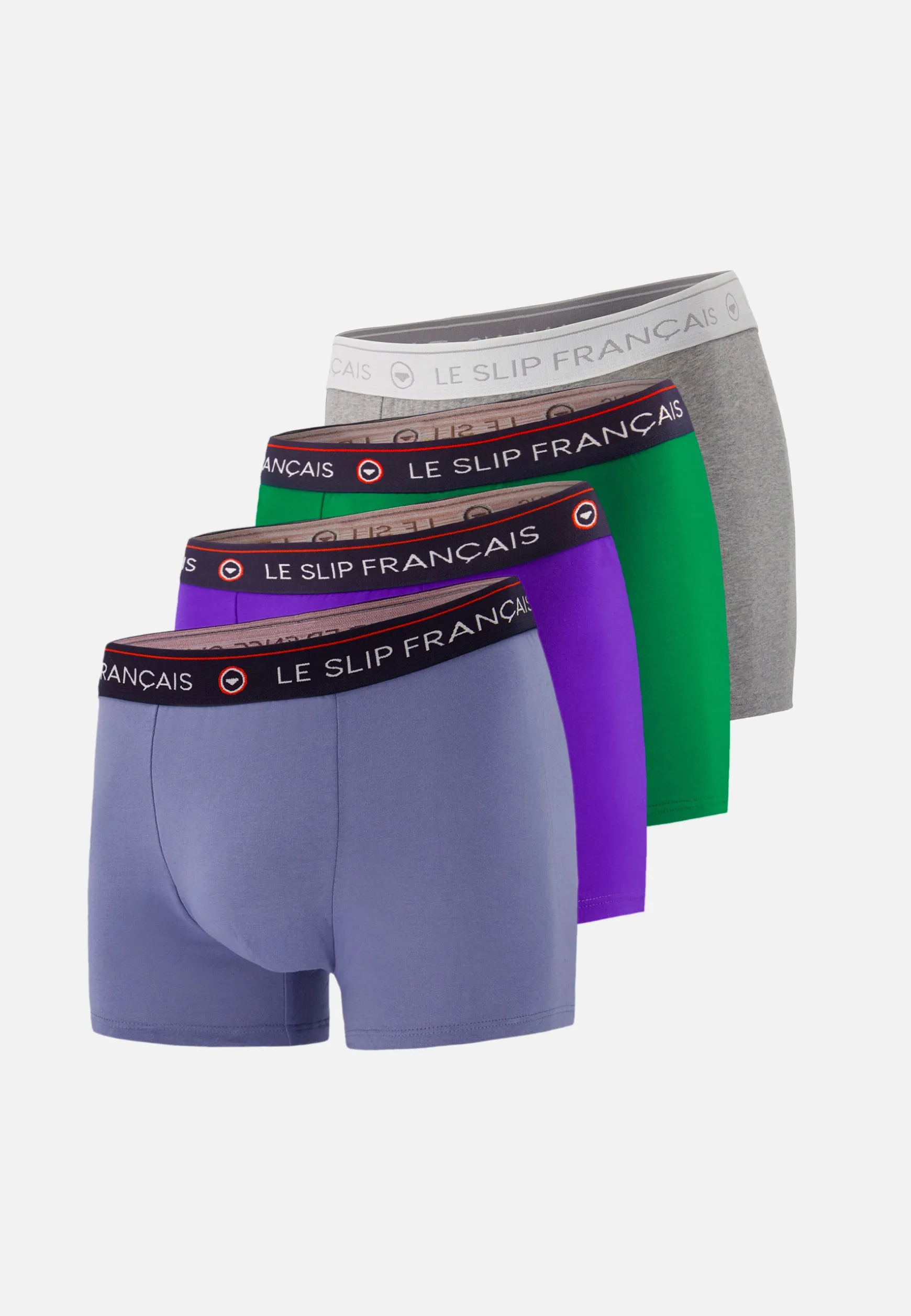 Le slip français Quatro de boxers en coton-Pack Quatro Boxer Redoutable Jean Velours Epicea Gris<Homme Packs De Boxers | Packs Sous-Vêtements