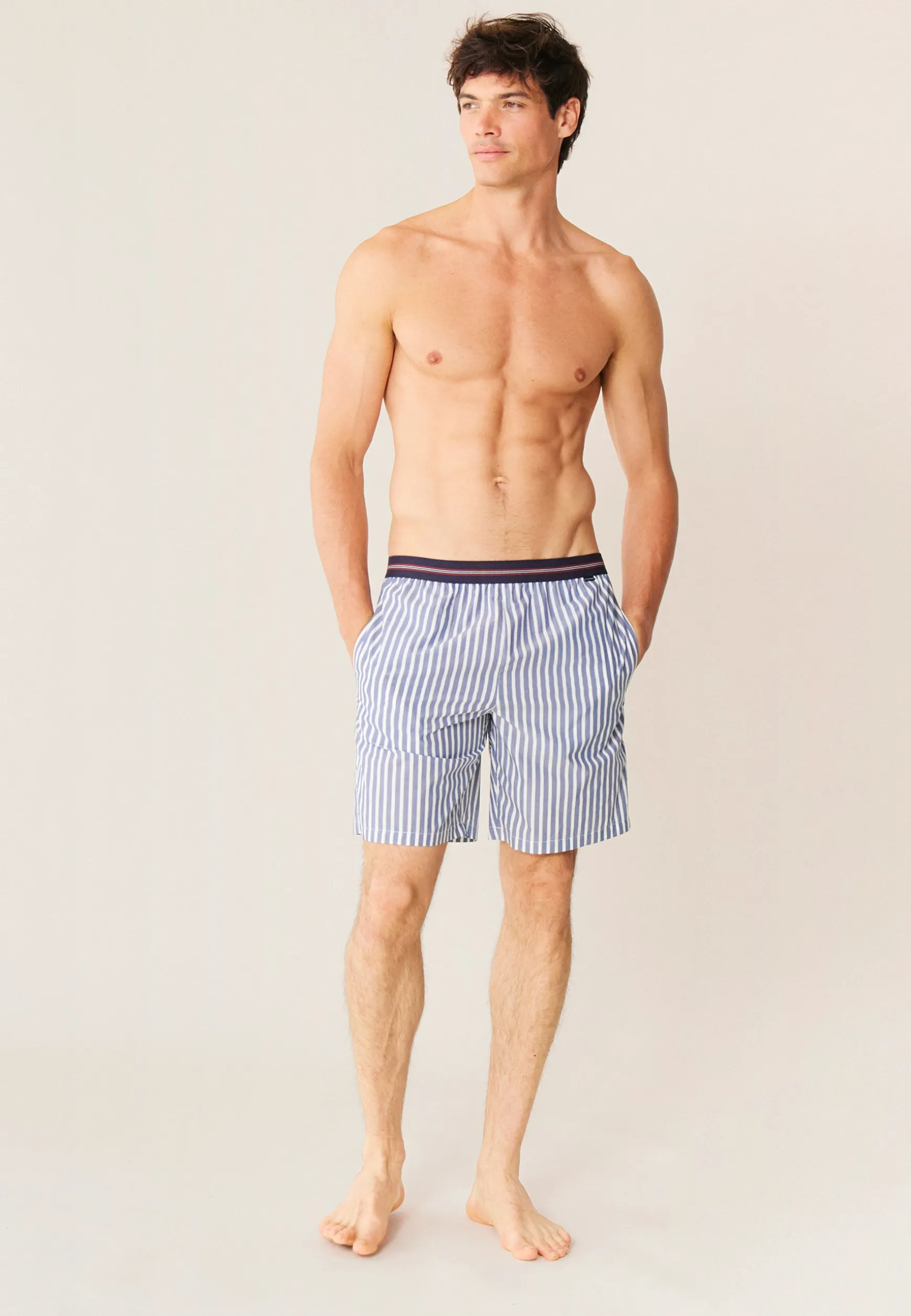 Le slip français Short de pyjama-Orlando Sens Bleu Gris<Homme Bas De Pyjamas | Bas De Pyjamas