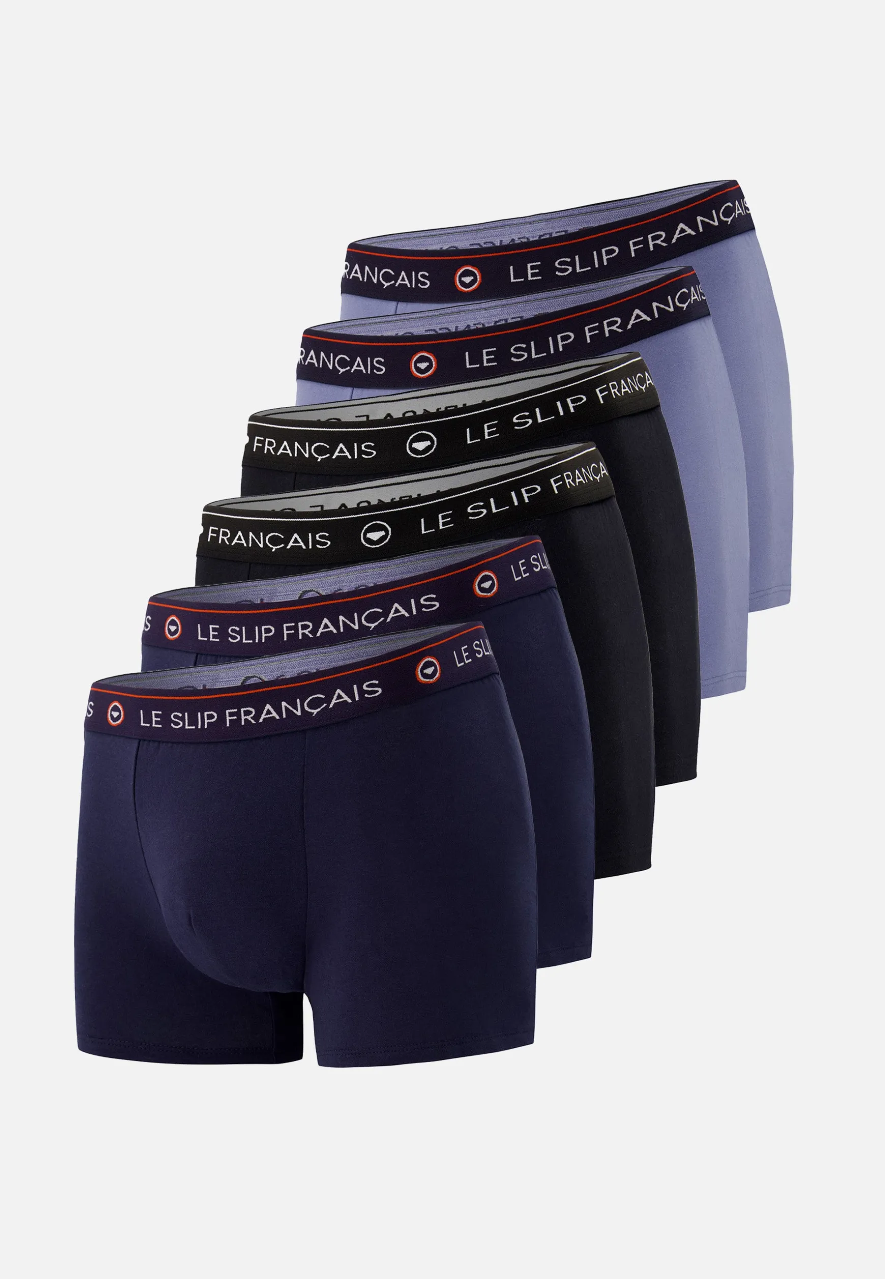 Le slip français Six Pack boxers en coton-Pack 6 Boxer Redoutable Marine Noir Jean<Homme Collection Cadeaux | Packs De Boxers