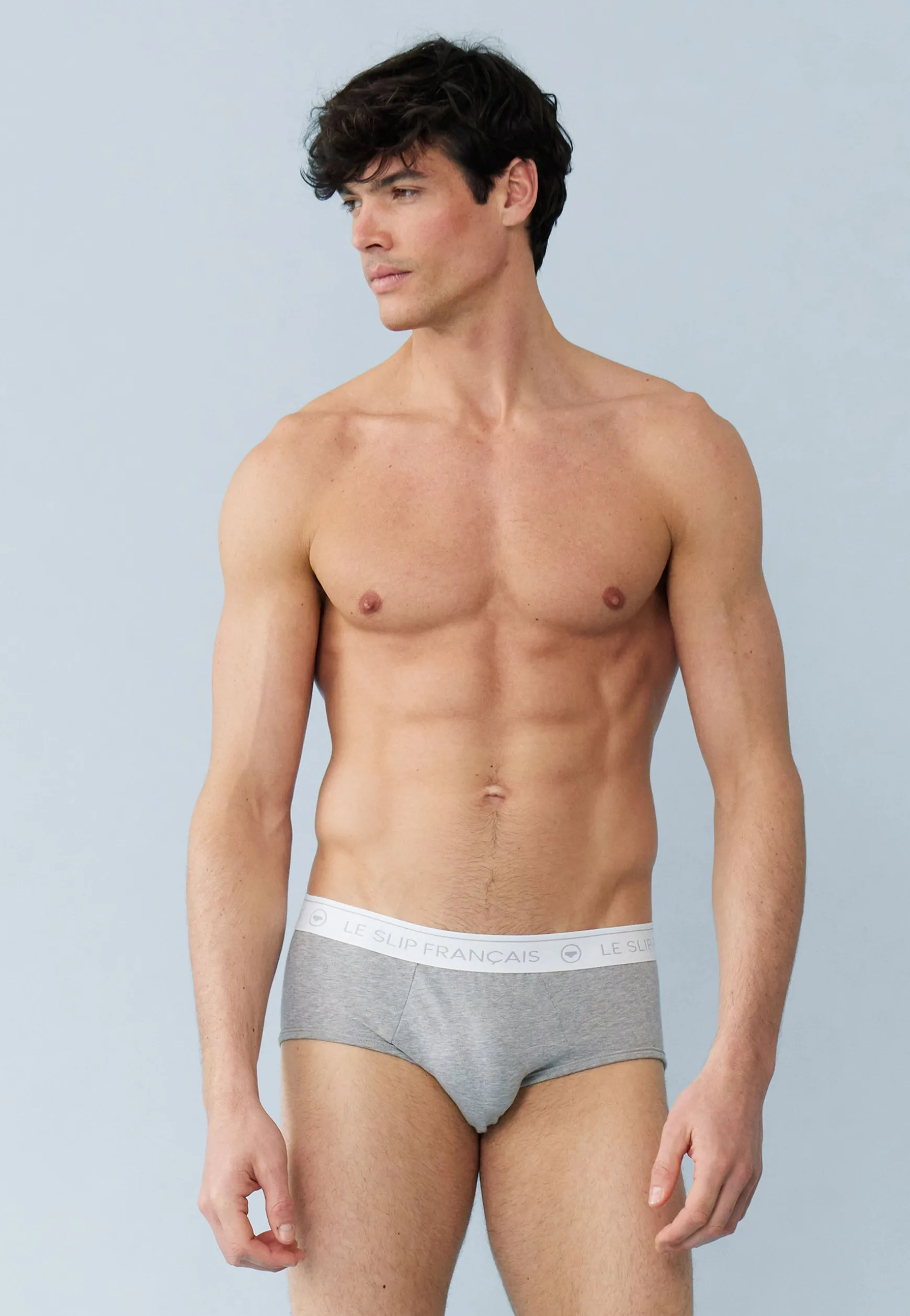 Le slip français Six pack slips en coton-Pack 6 Slip Intrépide Noir Marine Rouge Cerise Gris Chiné Bleu Jean<Homme Packs De Slips | Packs Sous-Vêtements