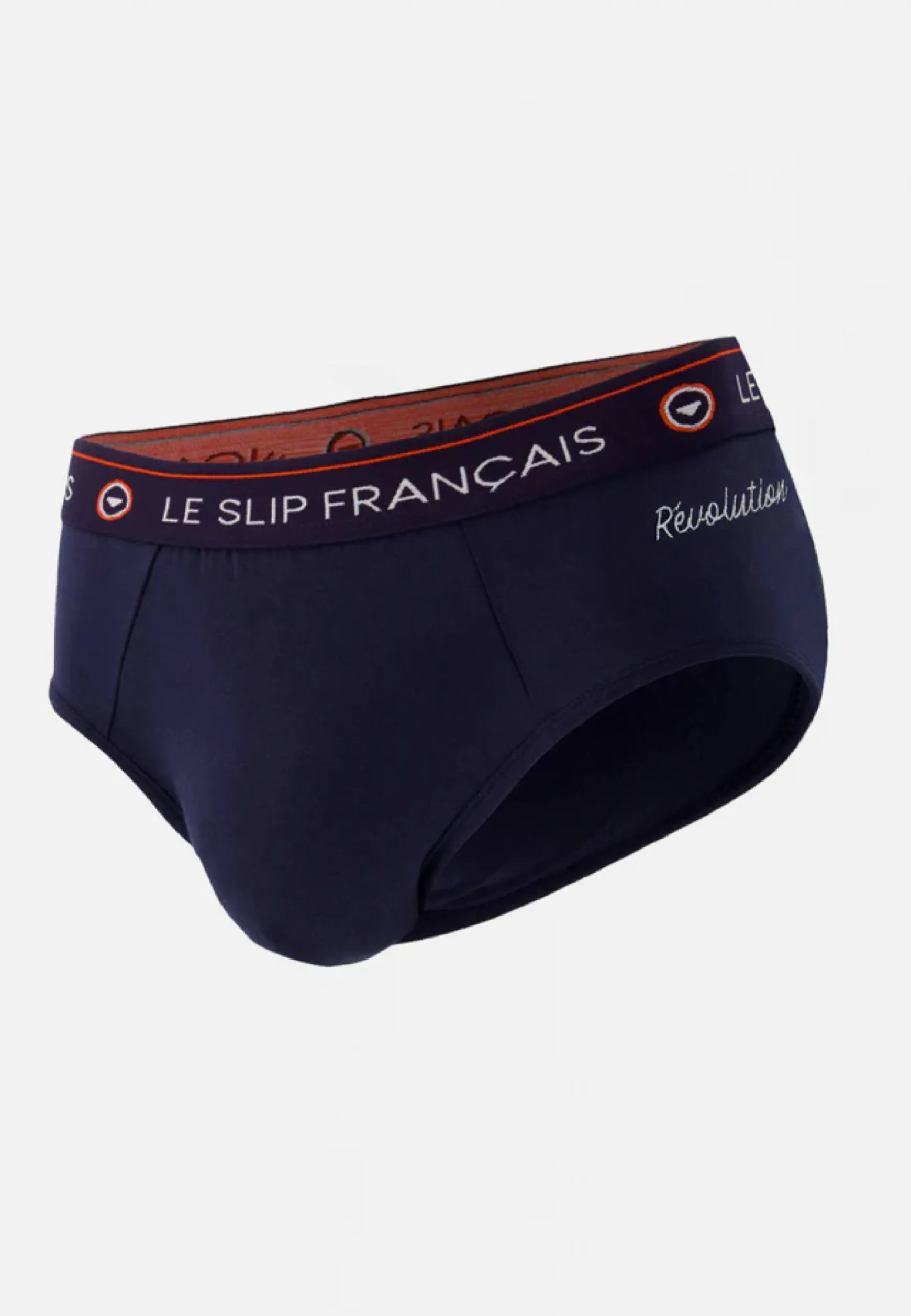 Le slip français Slip en coton Brodé Révolution-Intrépide Marine<Homme Slips | Slips