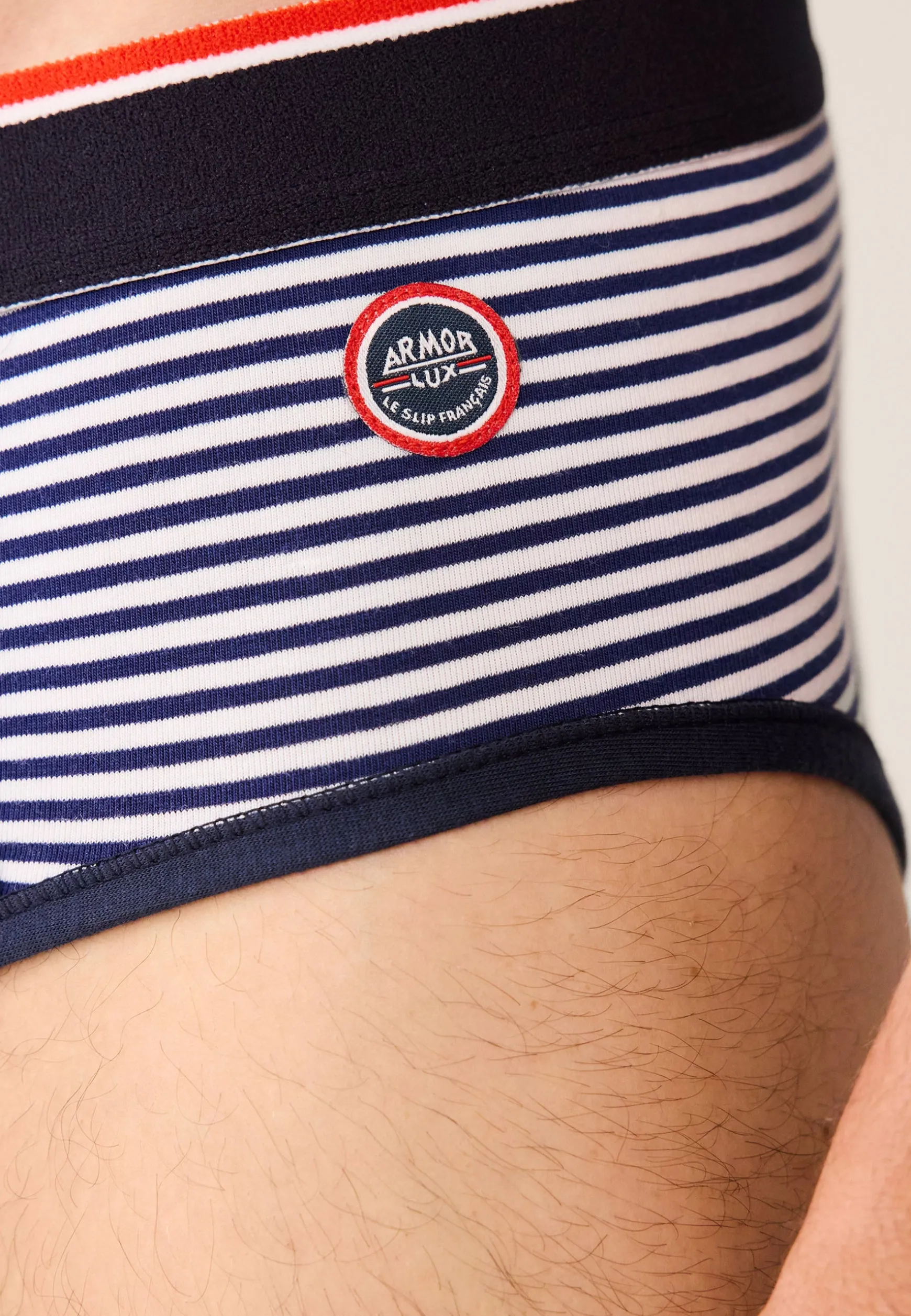 Le slip français Slip en coton LSF x Armor Lux-Ile Vierge Raye<Homme Collaboration Armor Lux ⚓ | Slips