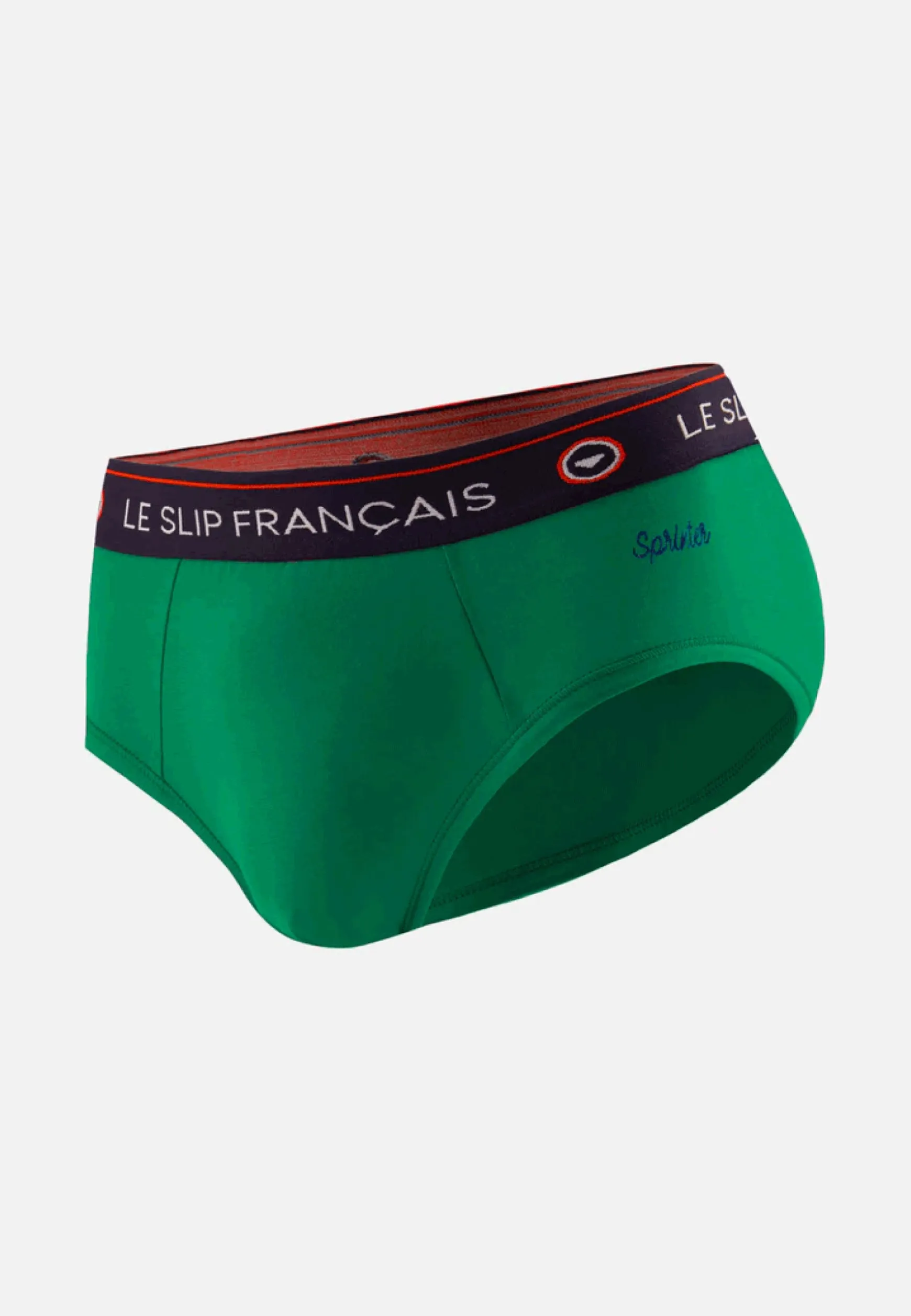 Le slip français Slip en coton-Intrépide Epicéa Brodé 'Sprinteur'<Homme Slips | Slips